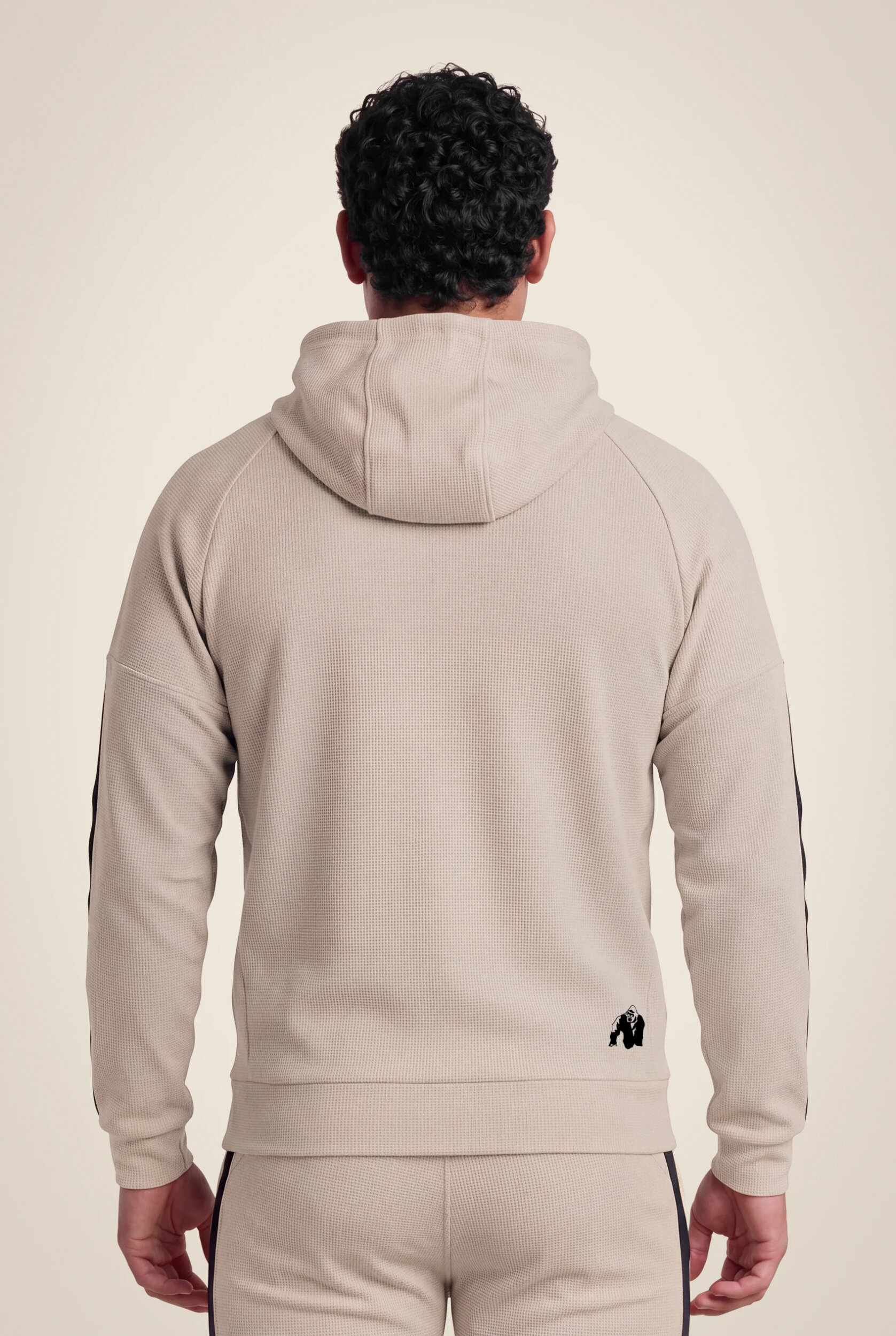 Veste à capuche Harvey Gorilla Wear homme - Beige, vue 2