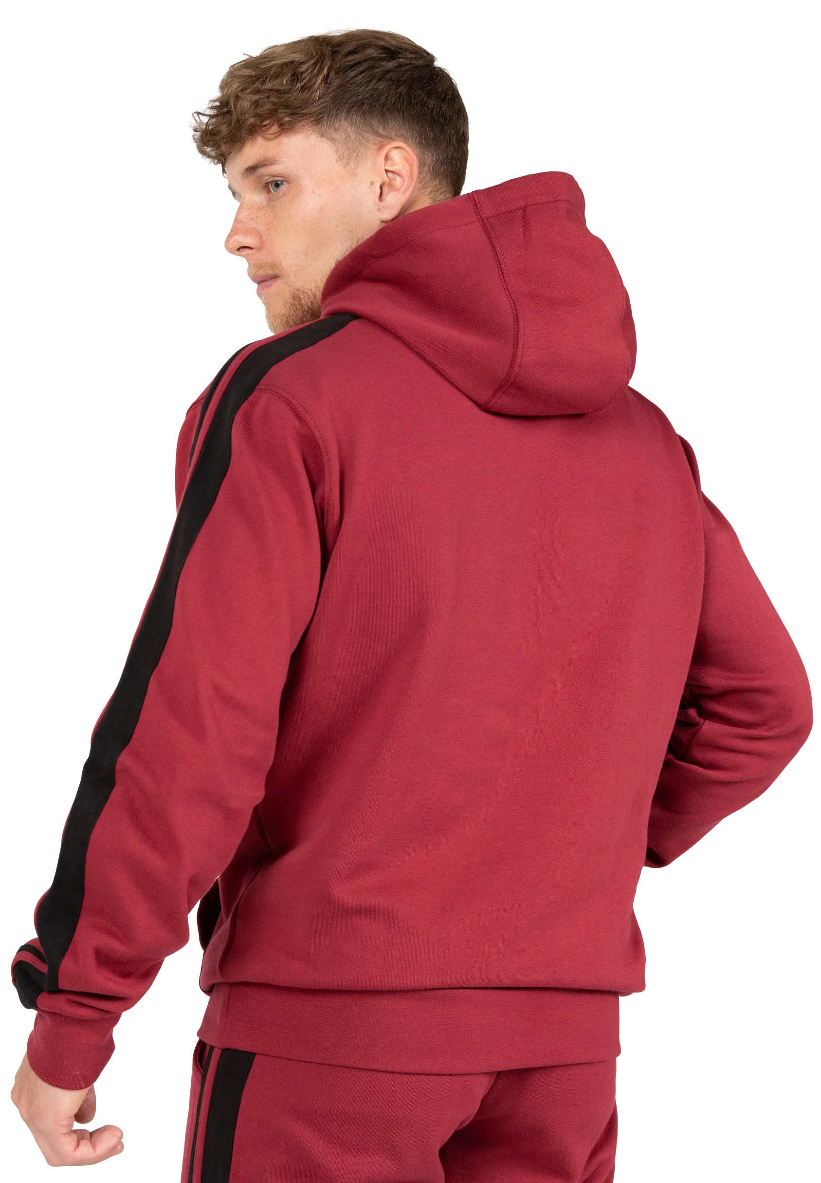 Banks Oversized Sweat à capuche Gorilla Wear - Bordeaux/Rouge/Noir, vue 2