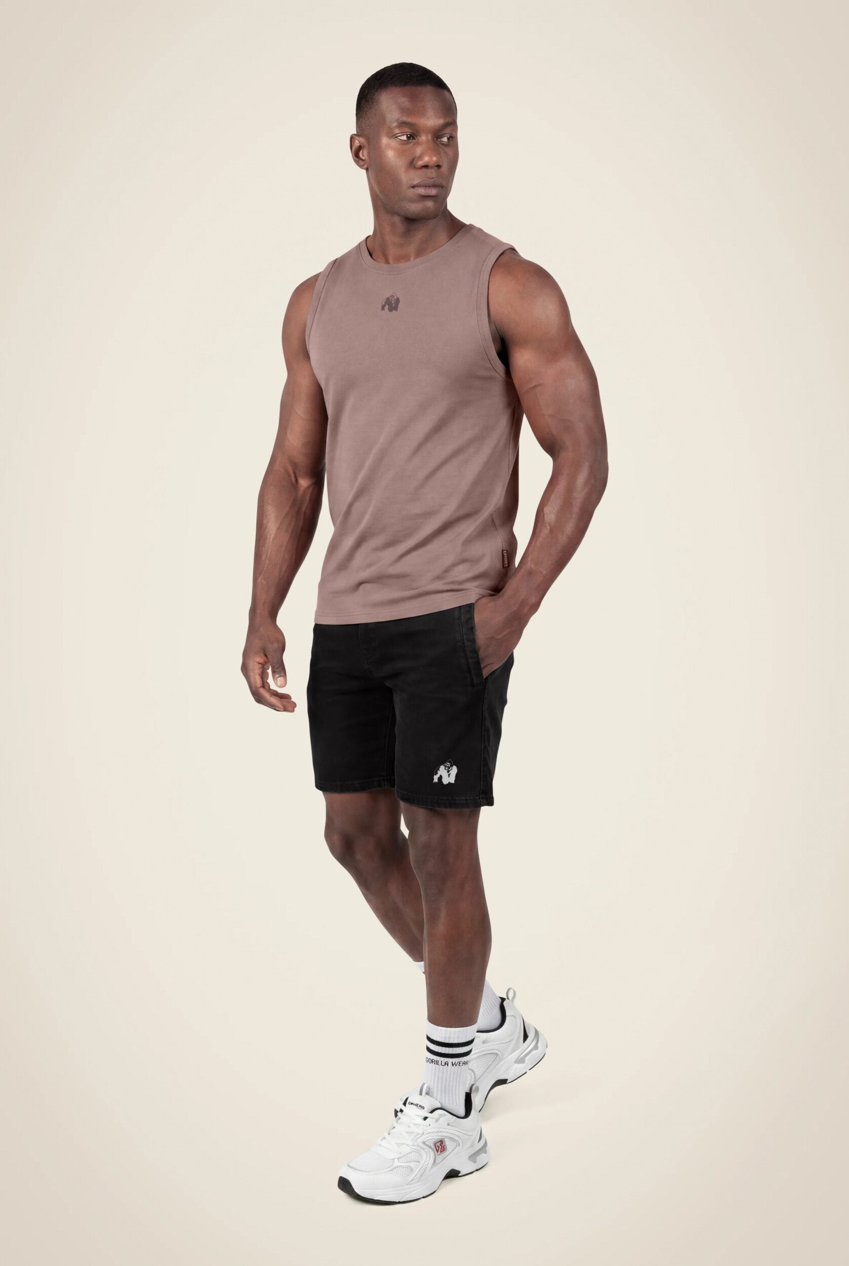 Belfort Débardeur Gorilla Wear - Taupe, vue 3