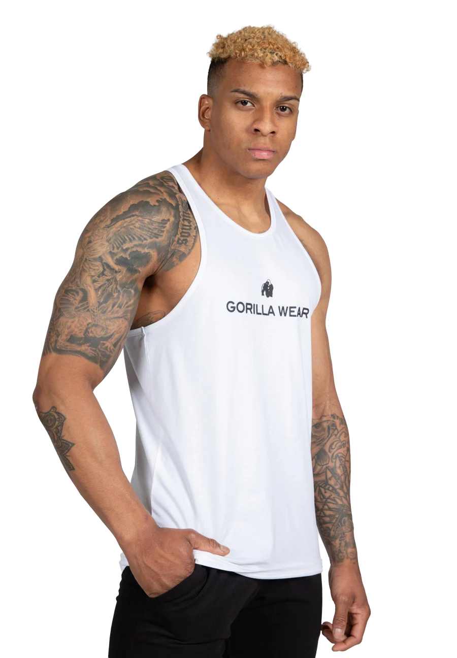 Carter Stretch Débardeur Gorilla Wear - Blanc, vue 1
