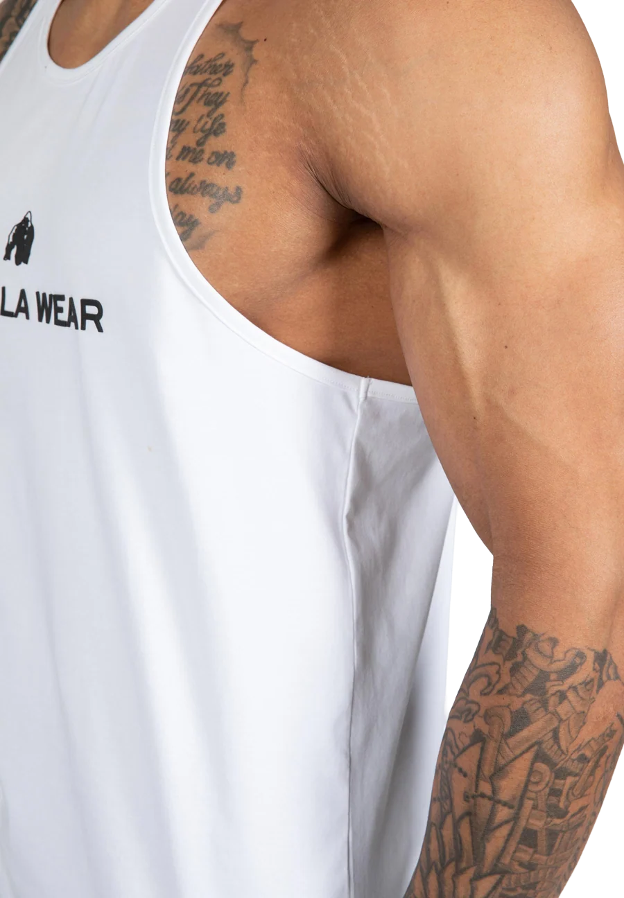 Carter Stretch Débardeur Gorilla Wear - Blanc, vue 4