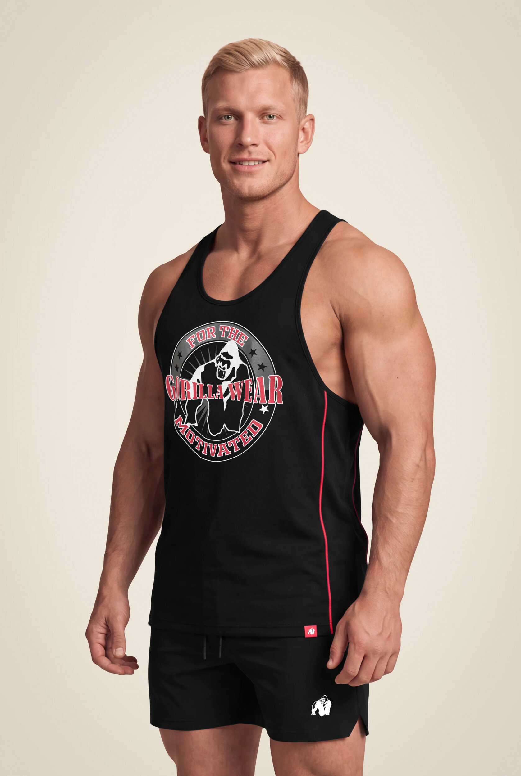 Casper Stringer Gorilla Wear - Noir/Rouge, vue 1