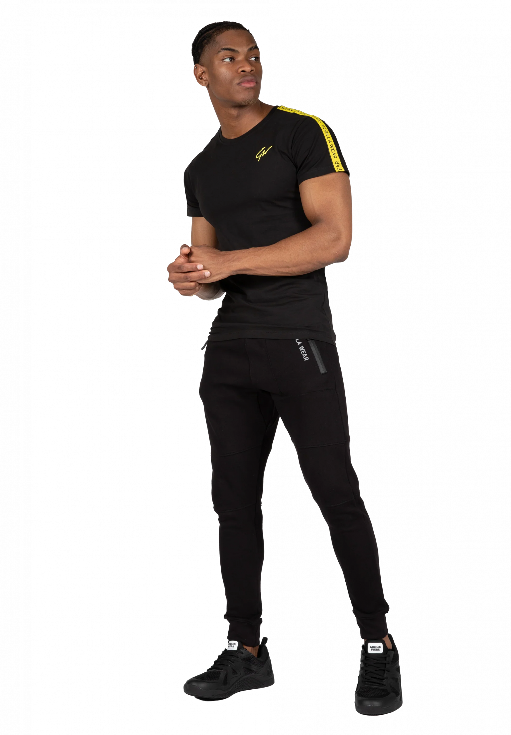 Chester T-shirt Gorilla Wear - Noir/Jaune, vue 3