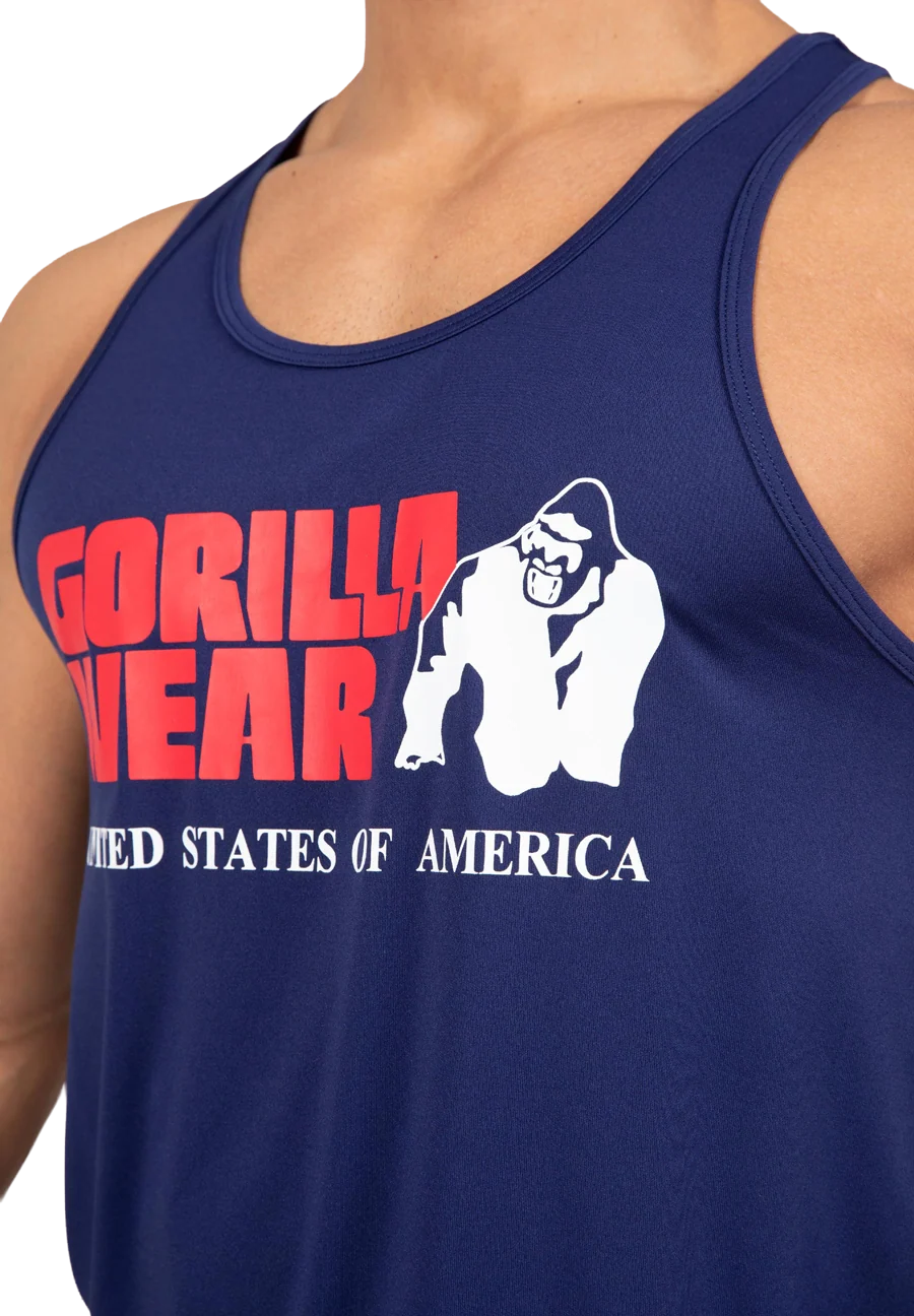 Classic Training Débardeur Gorilla Wear - Bleu marine, vue 4