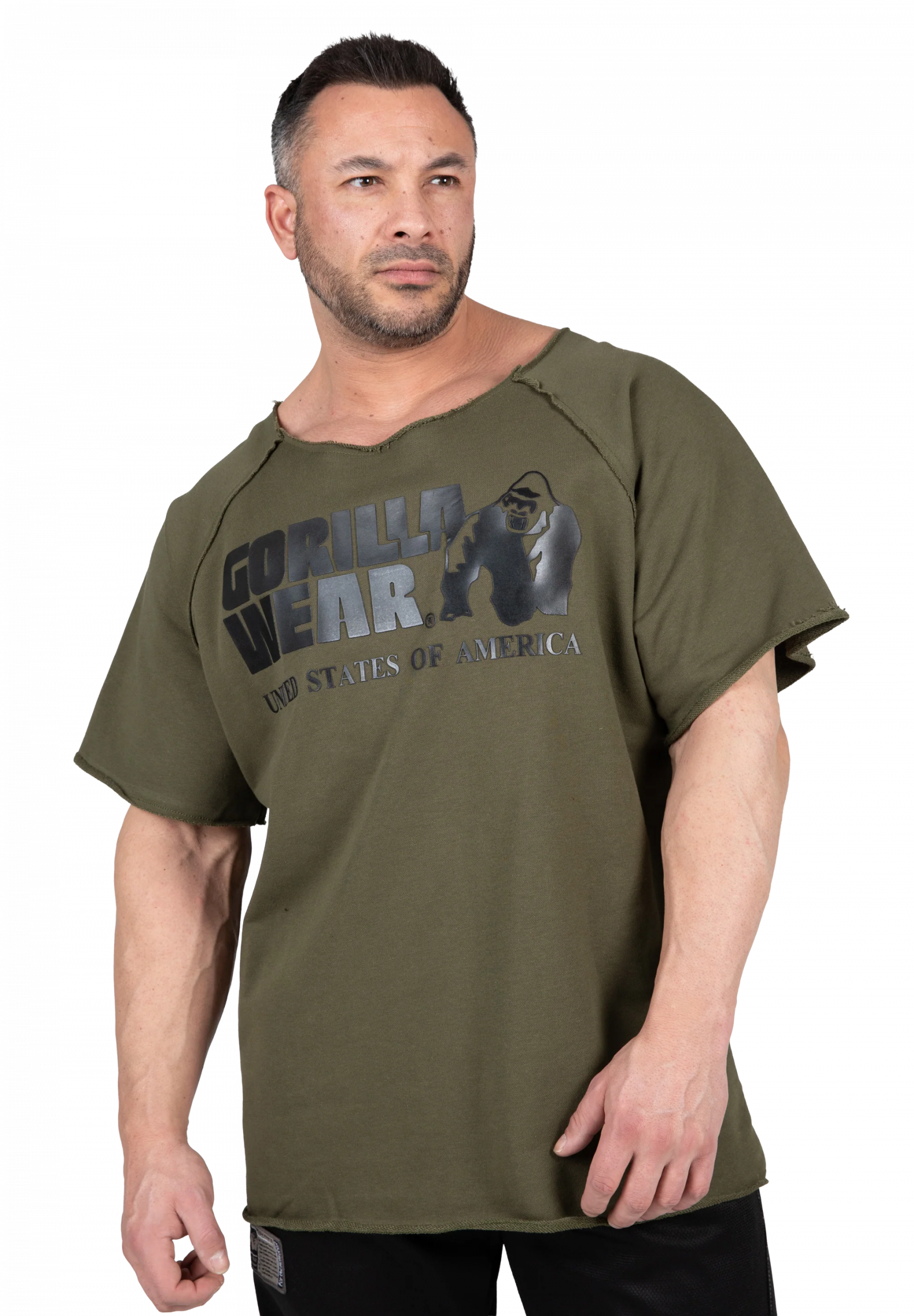 Classic Workout Top Gorilla Wear - Vert kaki, vue 1