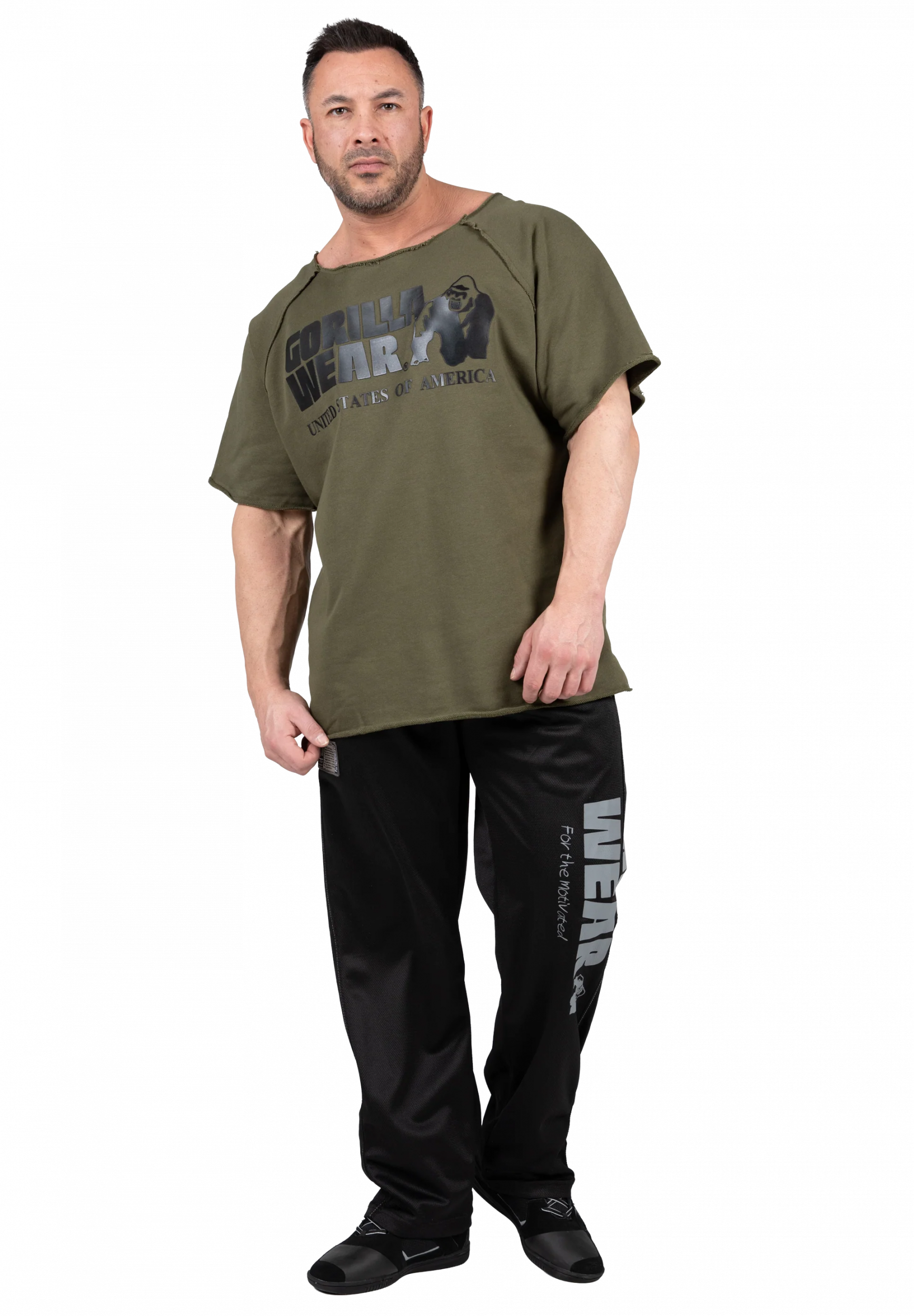Classic Workout Top Gorilla Wear - Vert kaki, vue 3