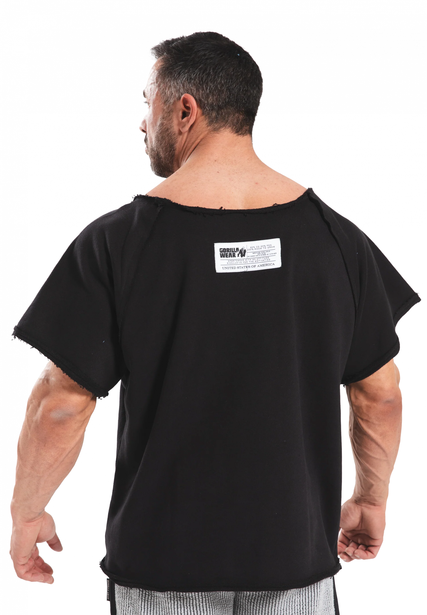 Classic Workout Top Gorilla Wear - Noir/Or, vue 2