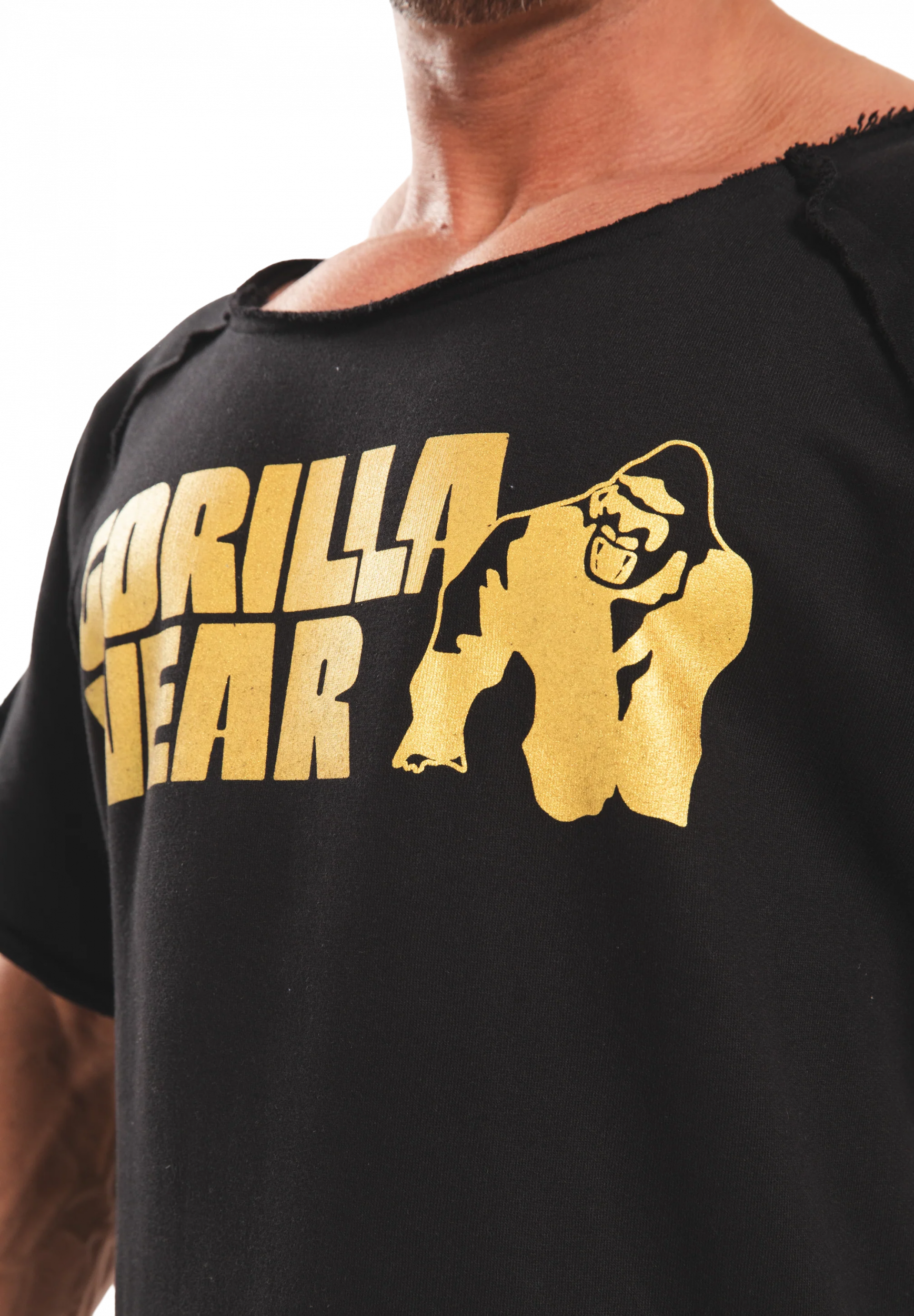Classic Workout Top Gorilla Wear - Noir/Or, vue 4