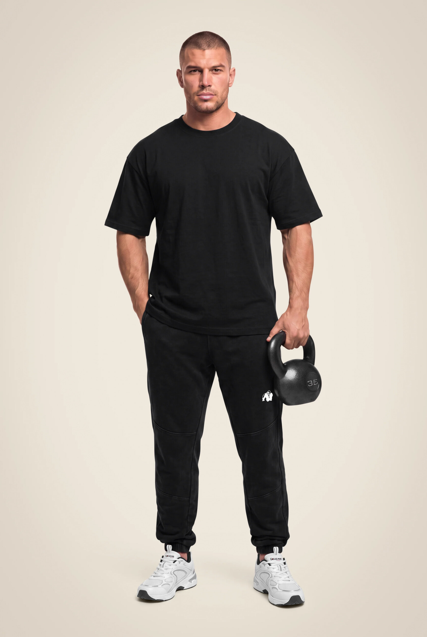 Curtis Jogging Gorilla Wear - Gris délavé, vue 3