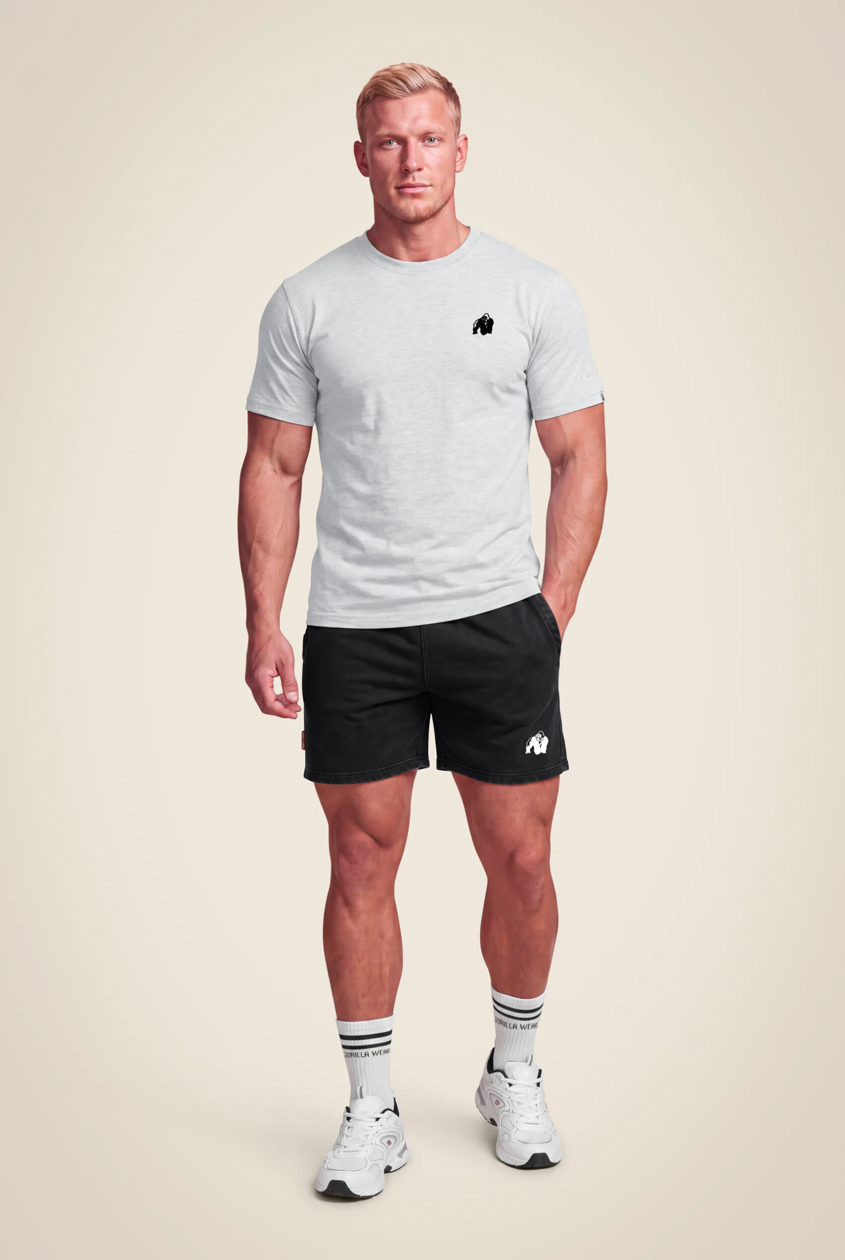 Curtis Short molletonné Gorilla Wear - Gris délavé, vue 3