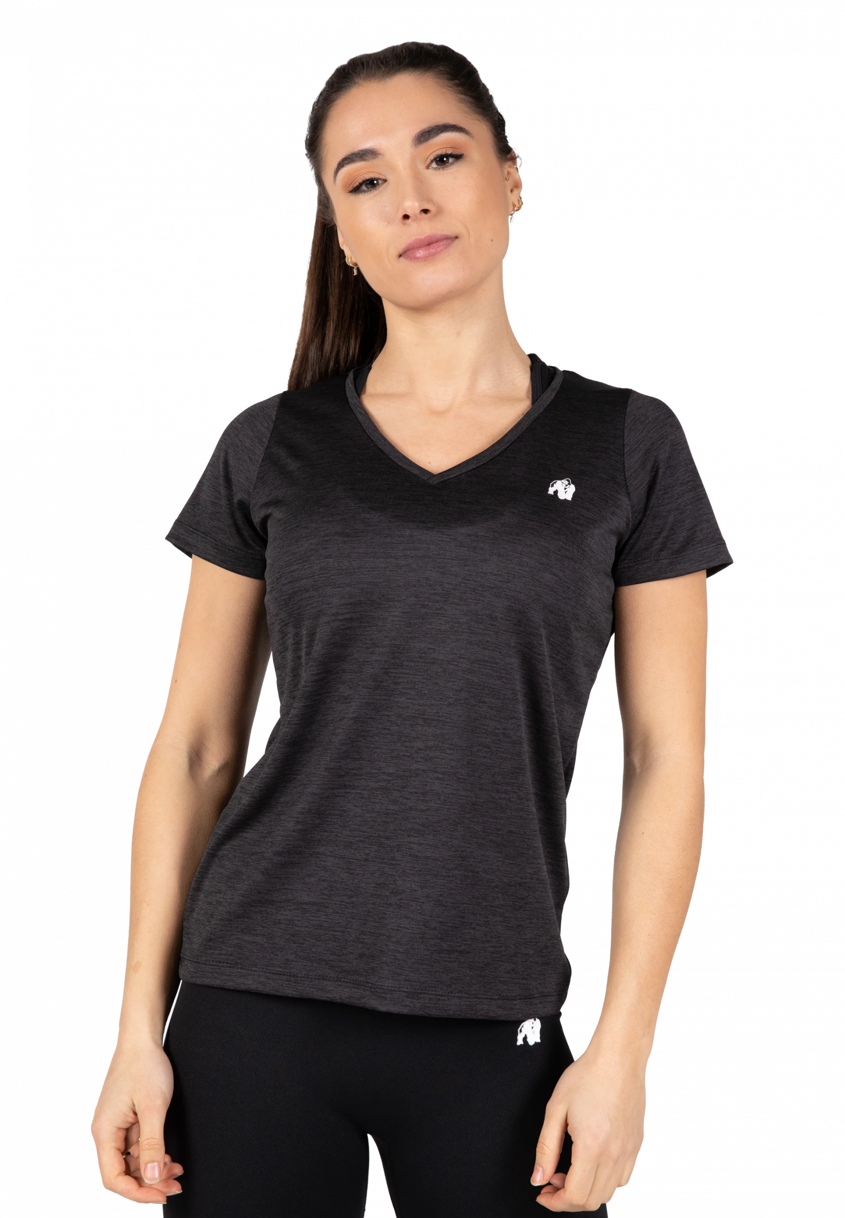 Elmira V-Neck T-shirt Gorilla Wear - Noir - vue 1