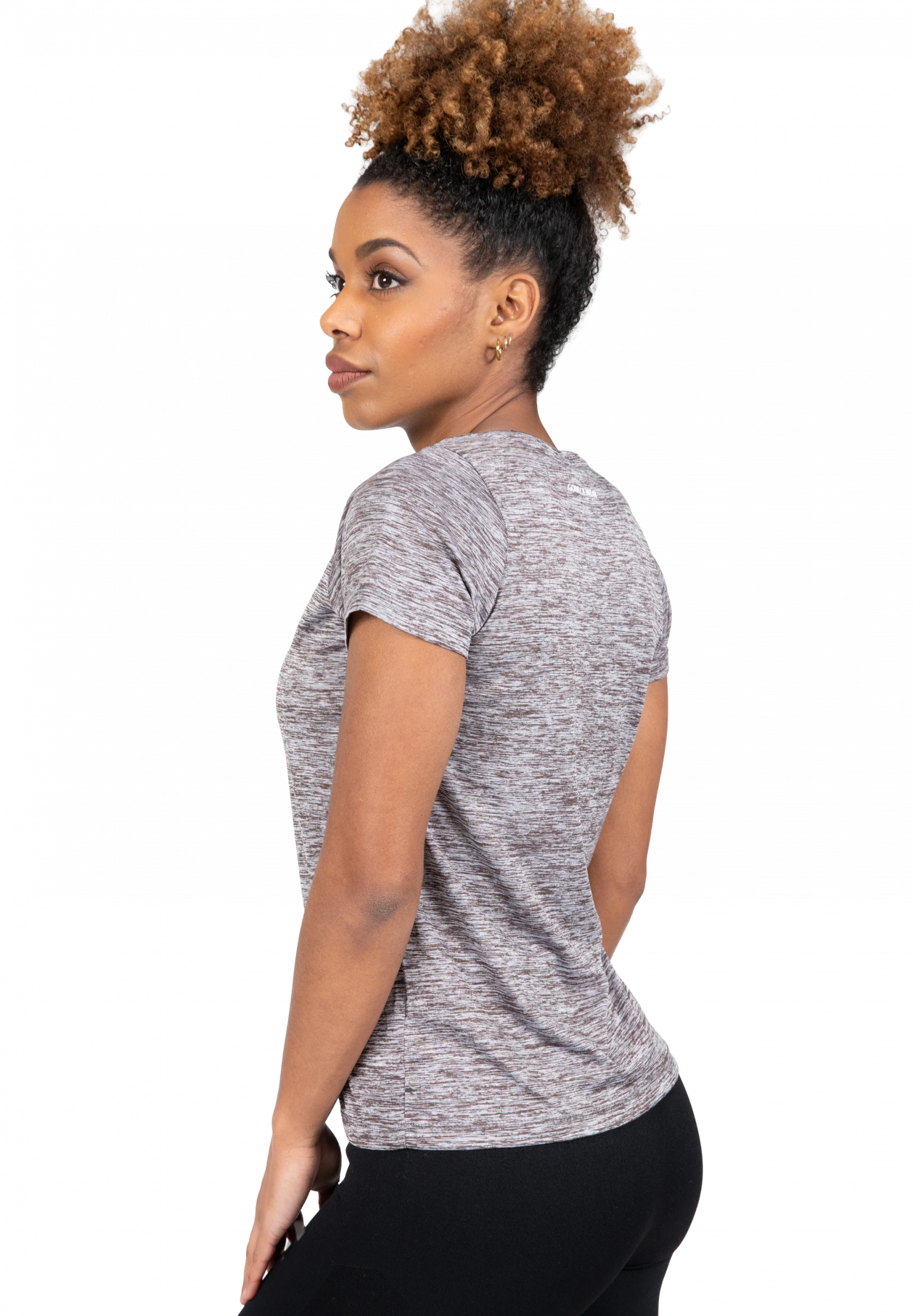 Elmira V-Neck T-shirt Gorilla Wear - Gris chiné - vue 2