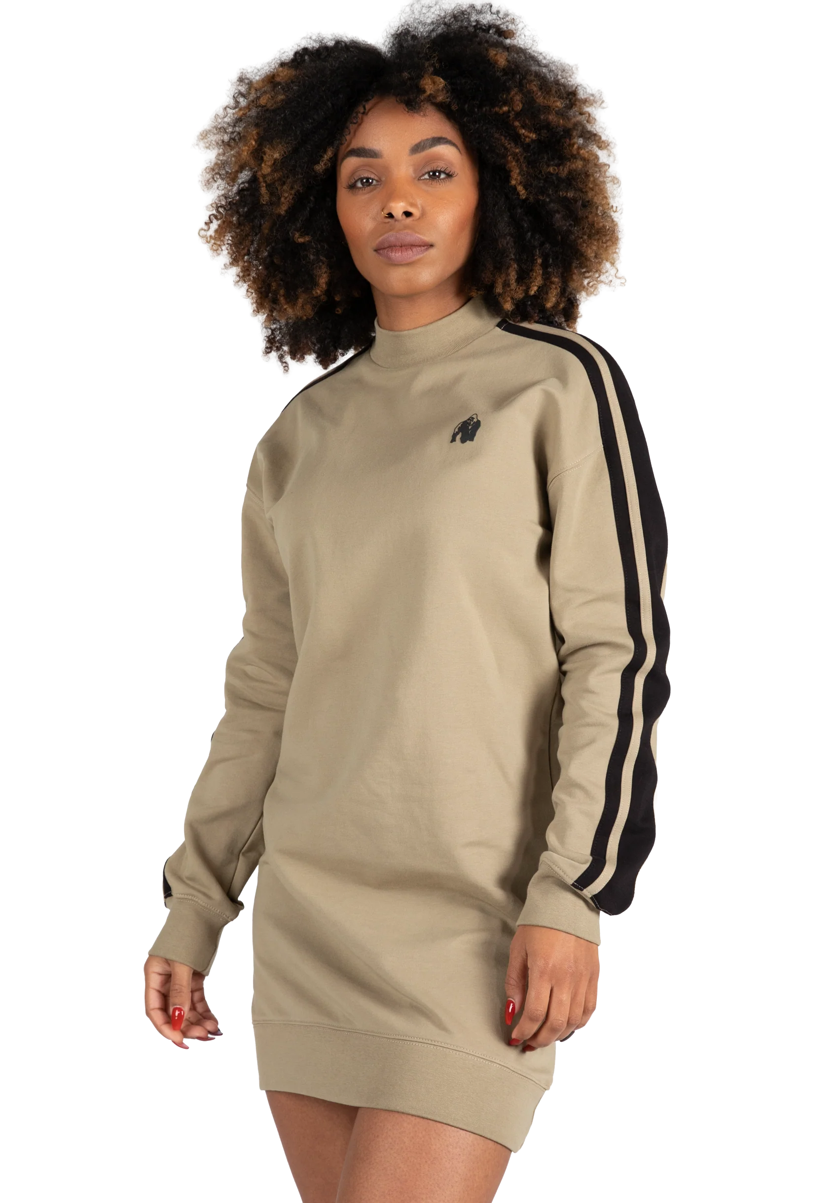 Isabella Sweat Dress Gorilla Wear - Beige - vue 1