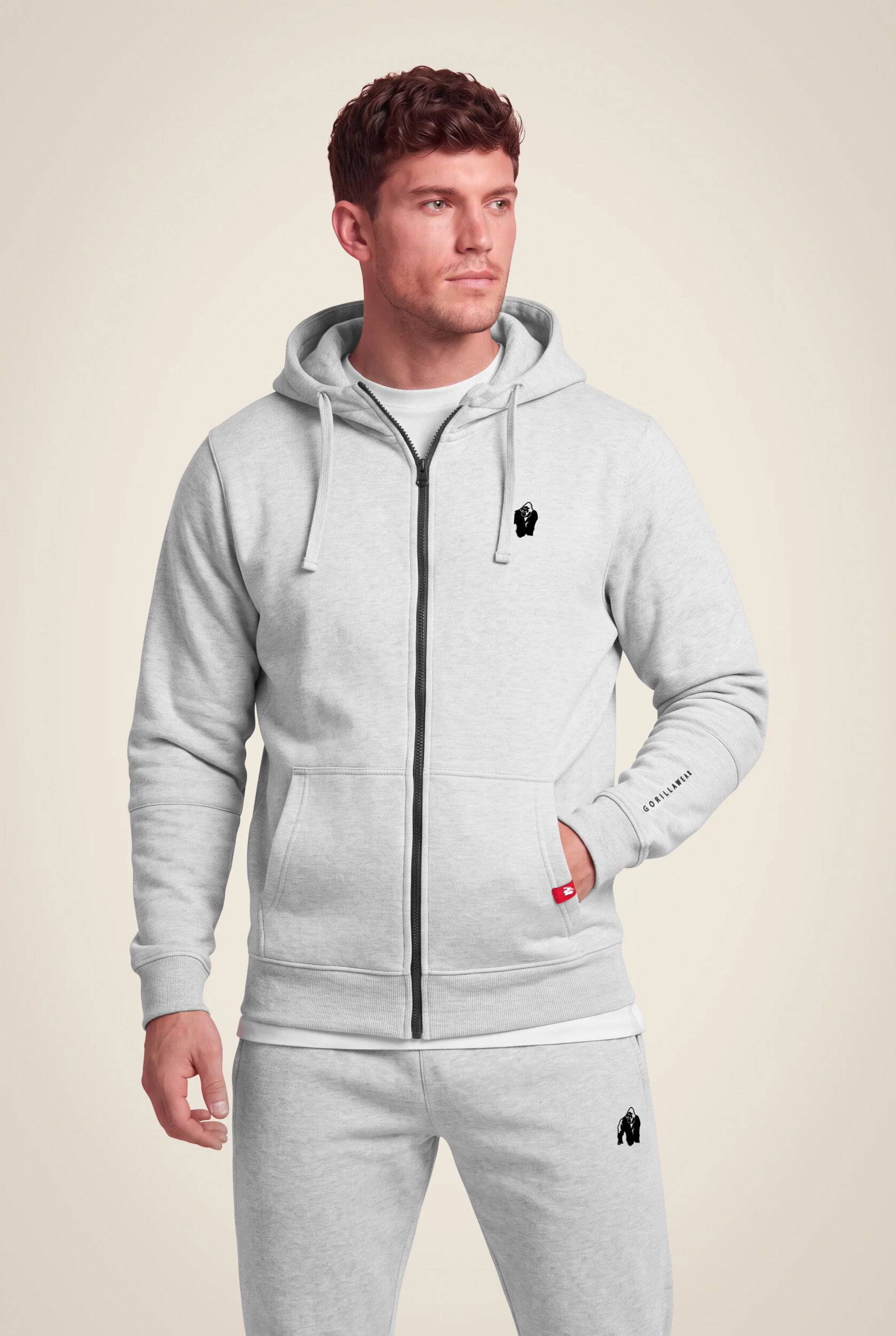 Leon Zipped Sweat à capuche Gorilla Wear - Gris - vue 1