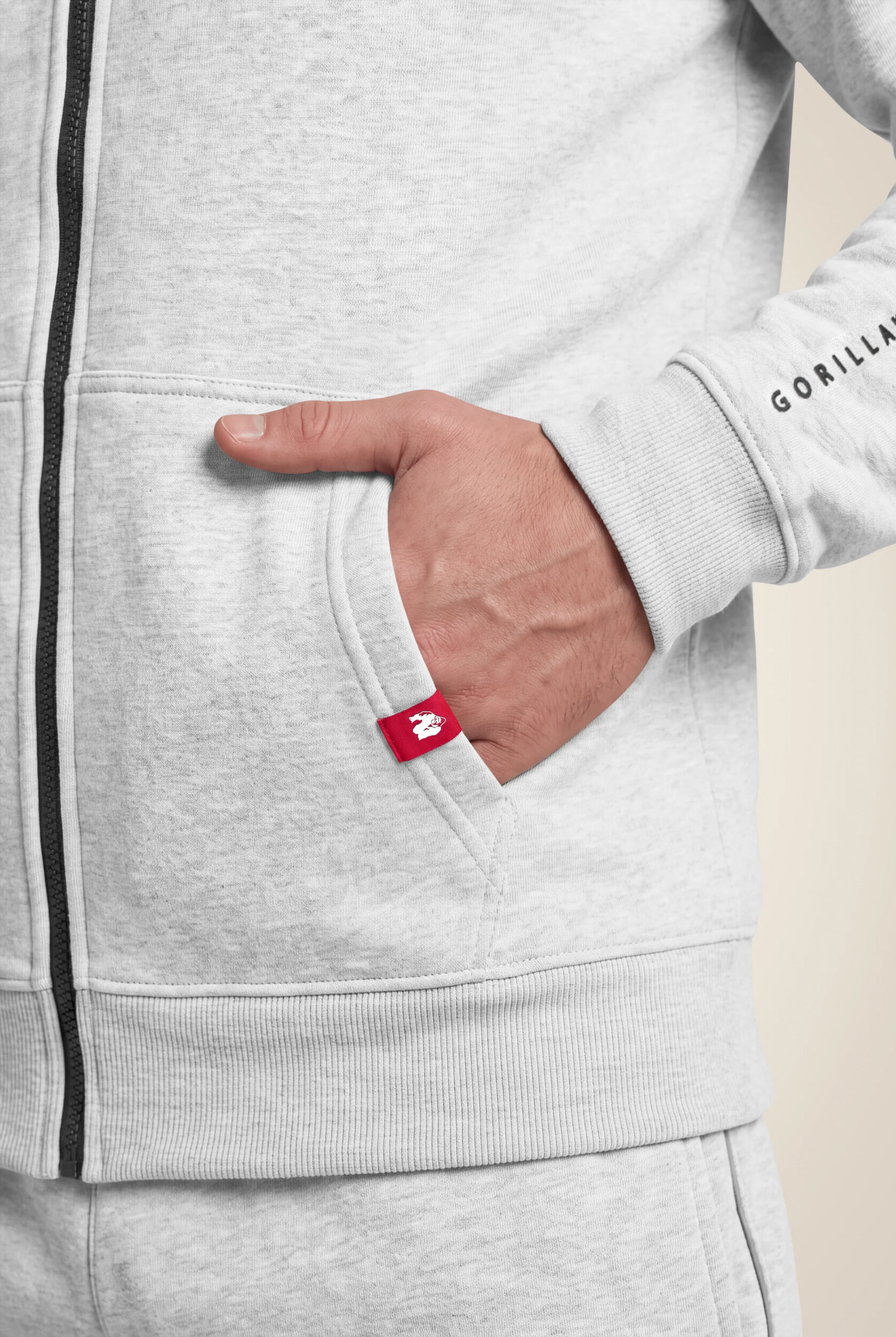 Leon Zipped Sweat à capuche Gorilla Wear - Gris - vue 4
