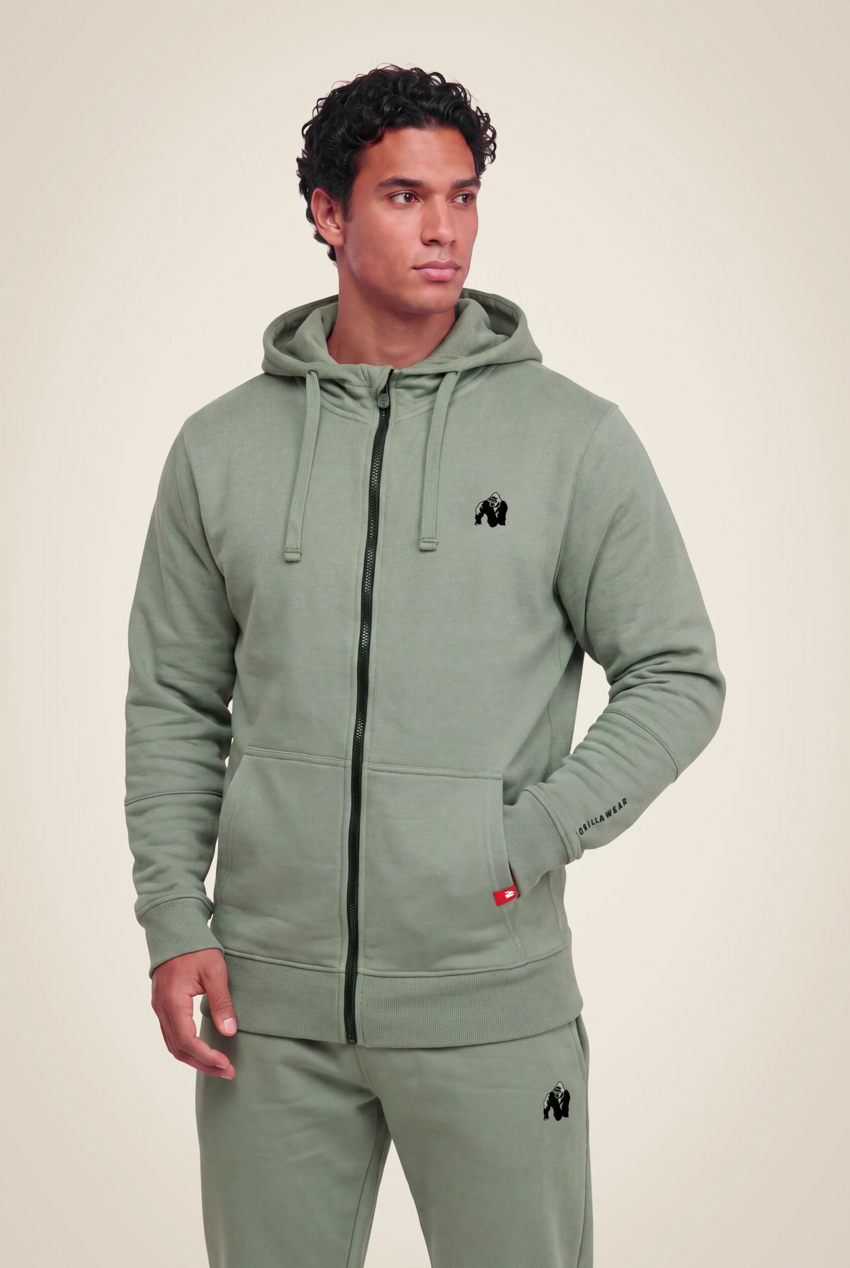 Leon Zipped Sweat à capuche Gorilla Wear - Vert - vue 1