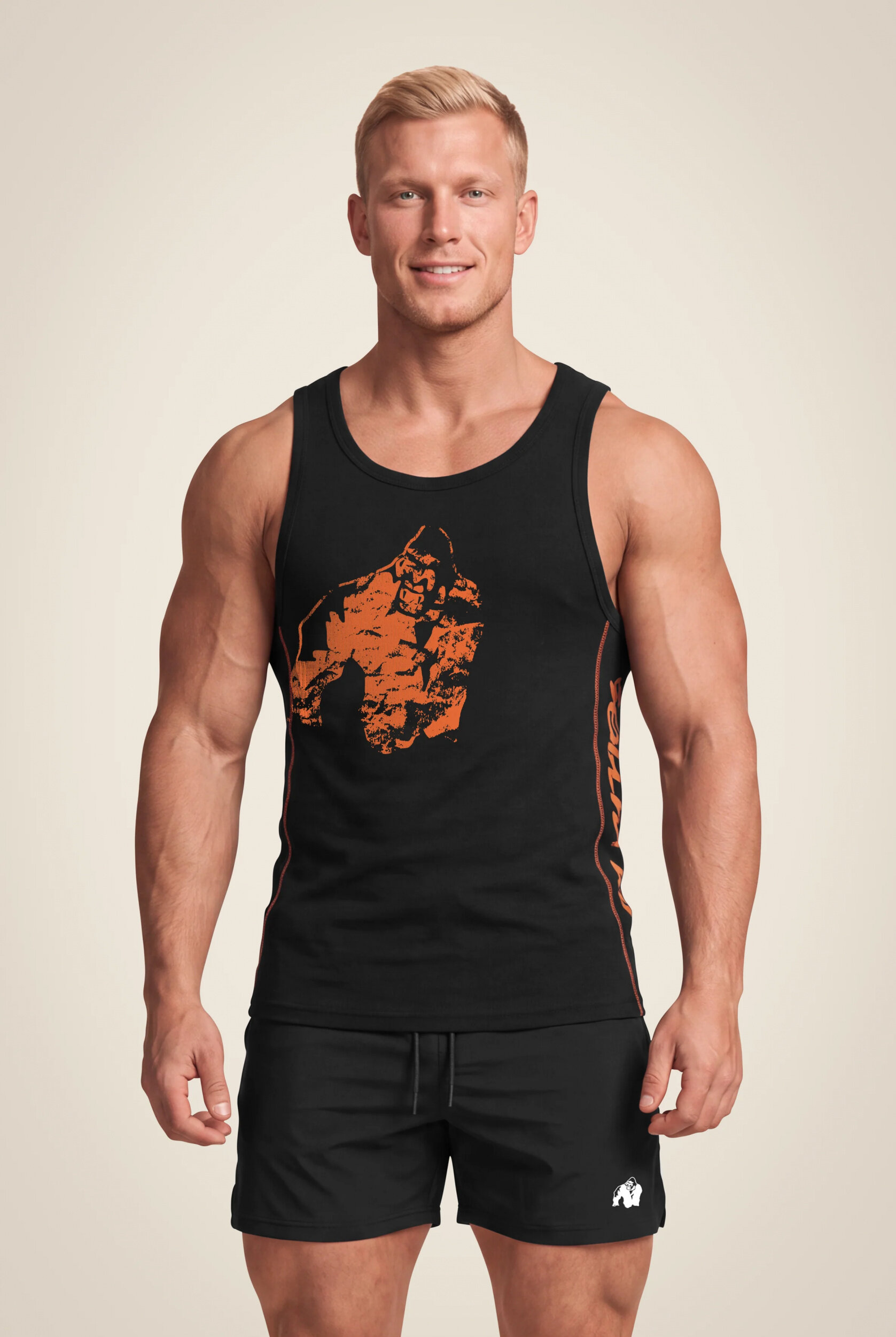 Monterey Débardeur Gorilla Wear - Noir/Orange - vue 1