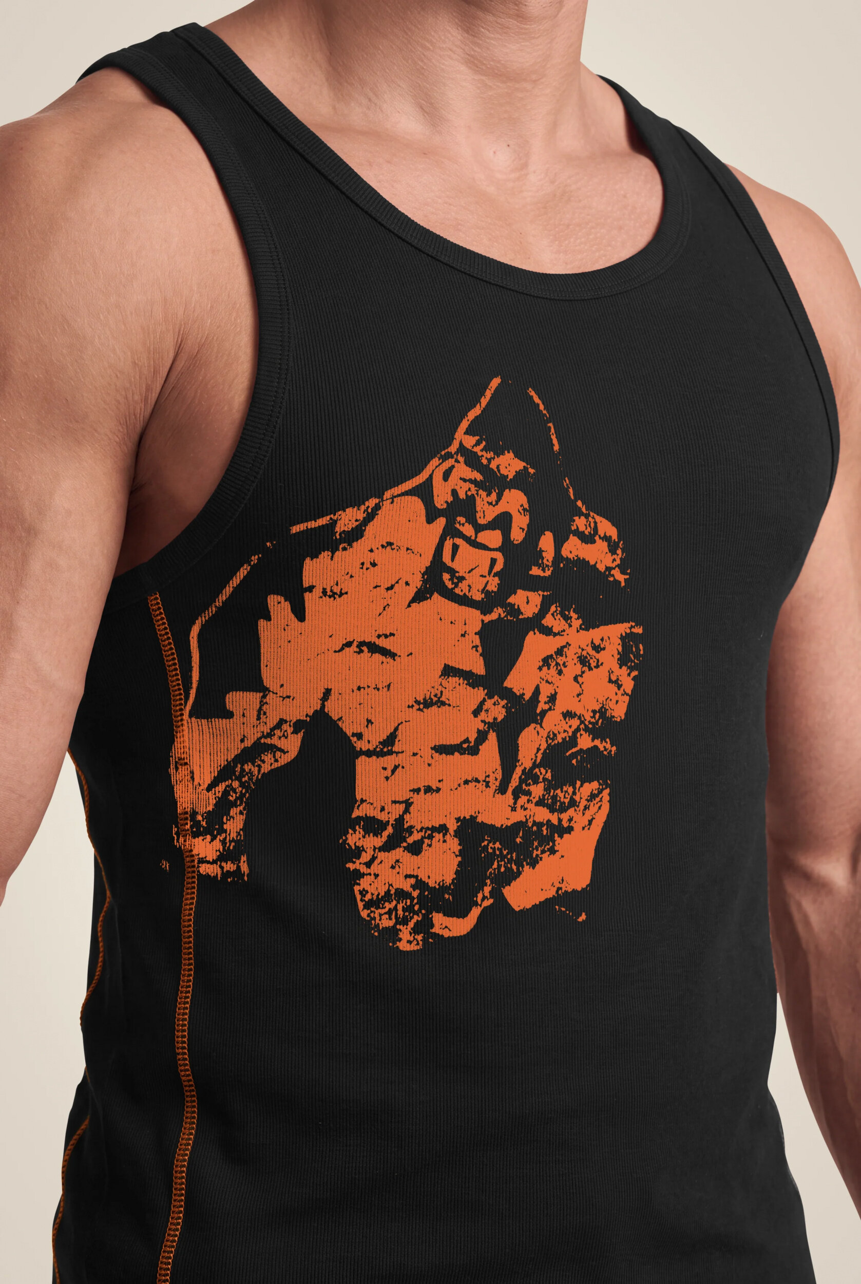 Monterey Débardeur Gorilla Wear - Noir/Orange - vue 4