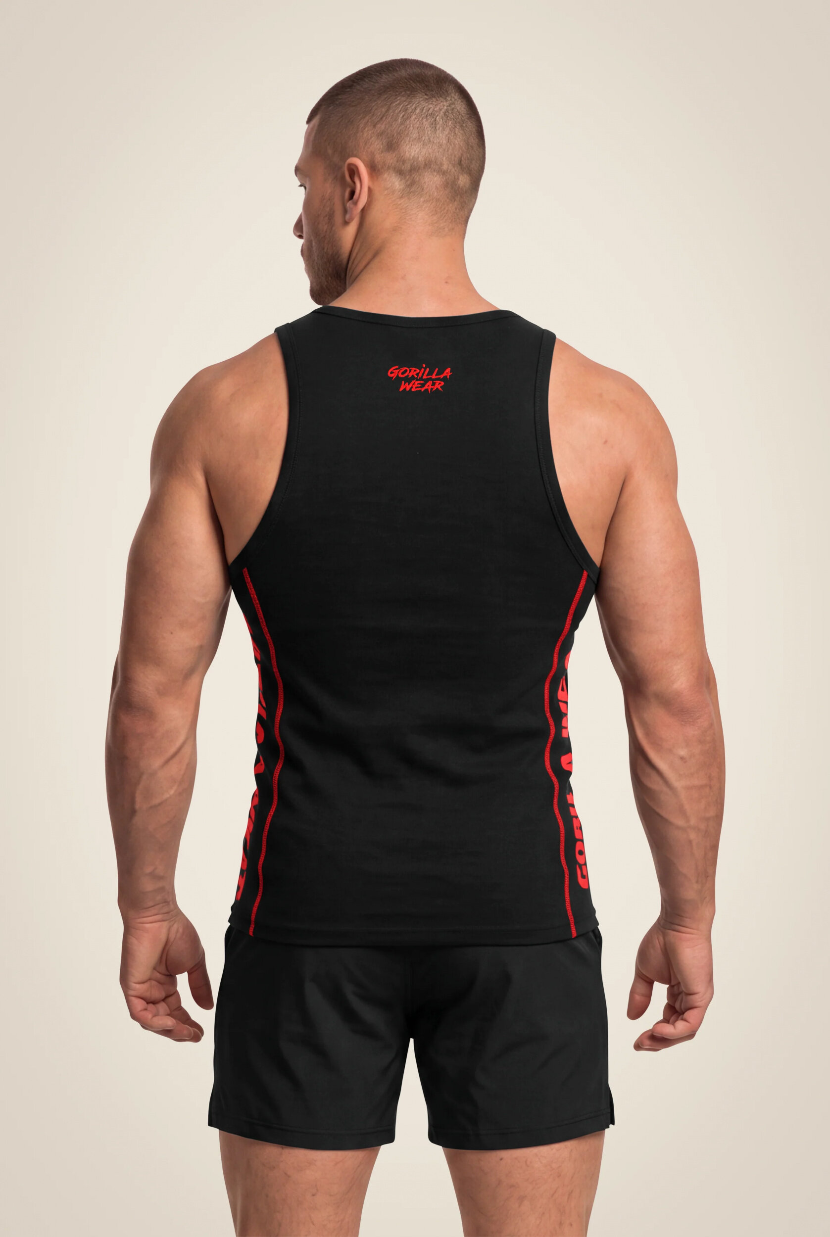 Monterey Débardeur Gorilla Wear - Noir/Rouge - vue 2