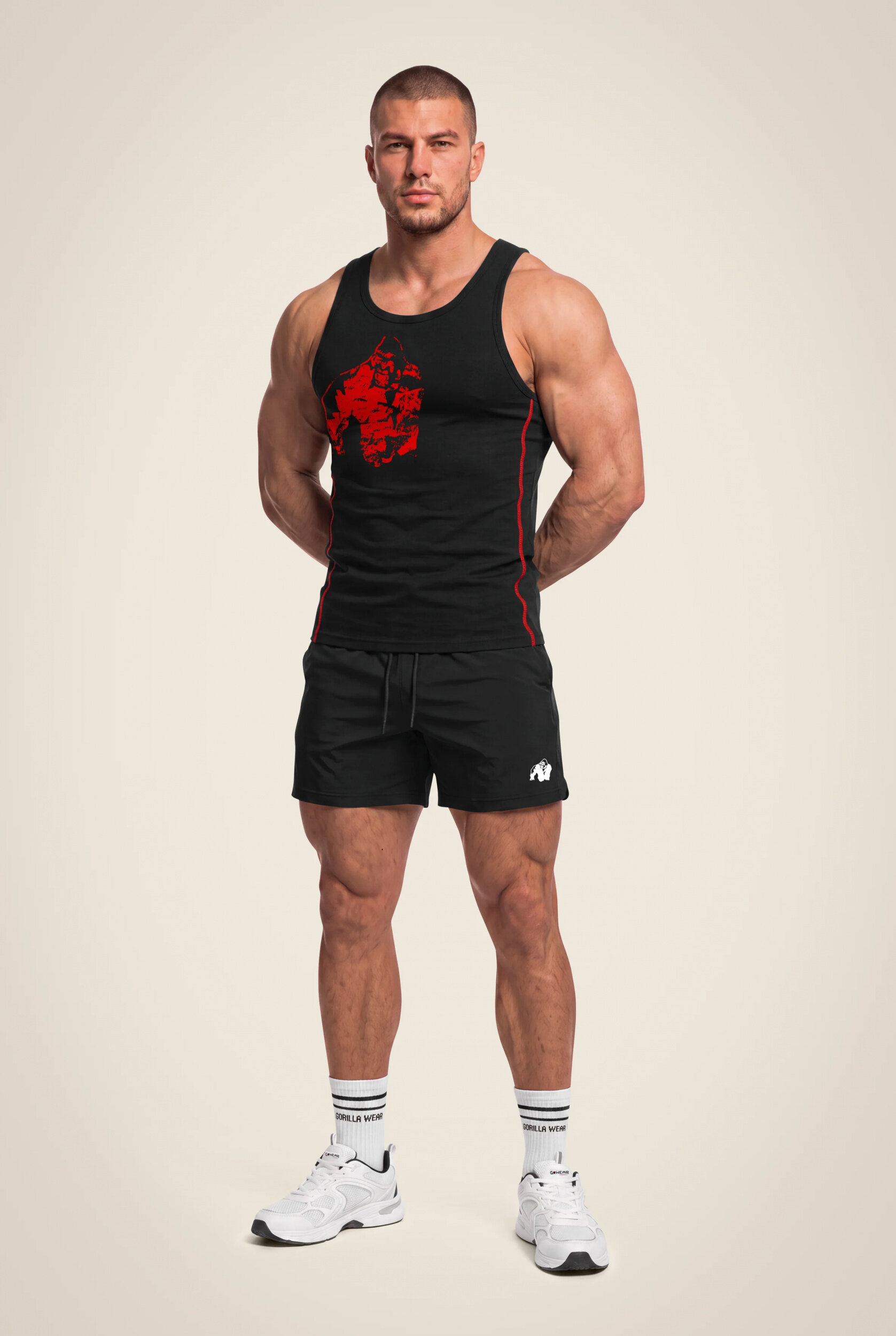 Monterey Débardeur Gorilla Wear - Noir/Rouge - vue 3