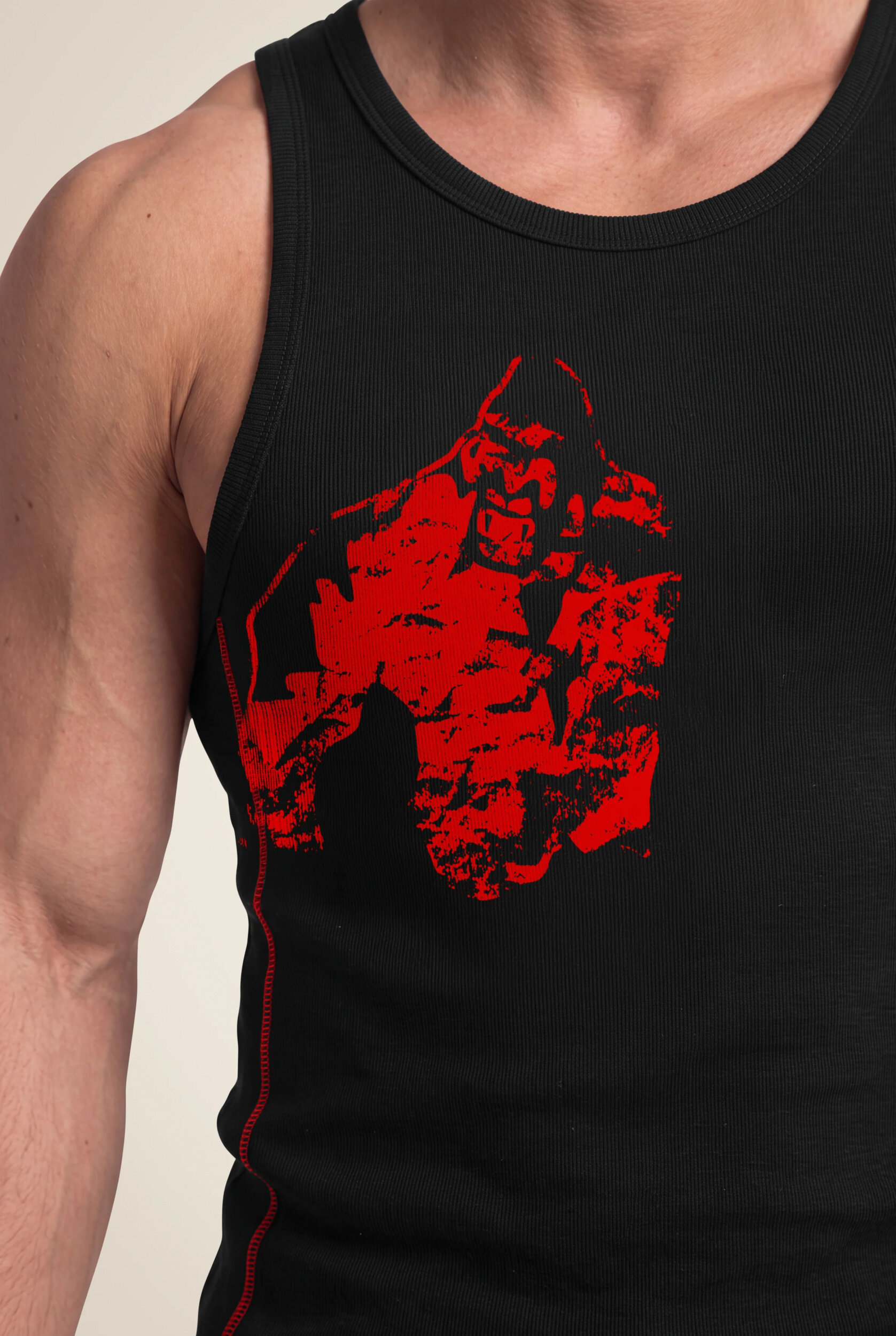 Monterey Débardeur Gorilla Wear - Noir/Rouge - vue 4
