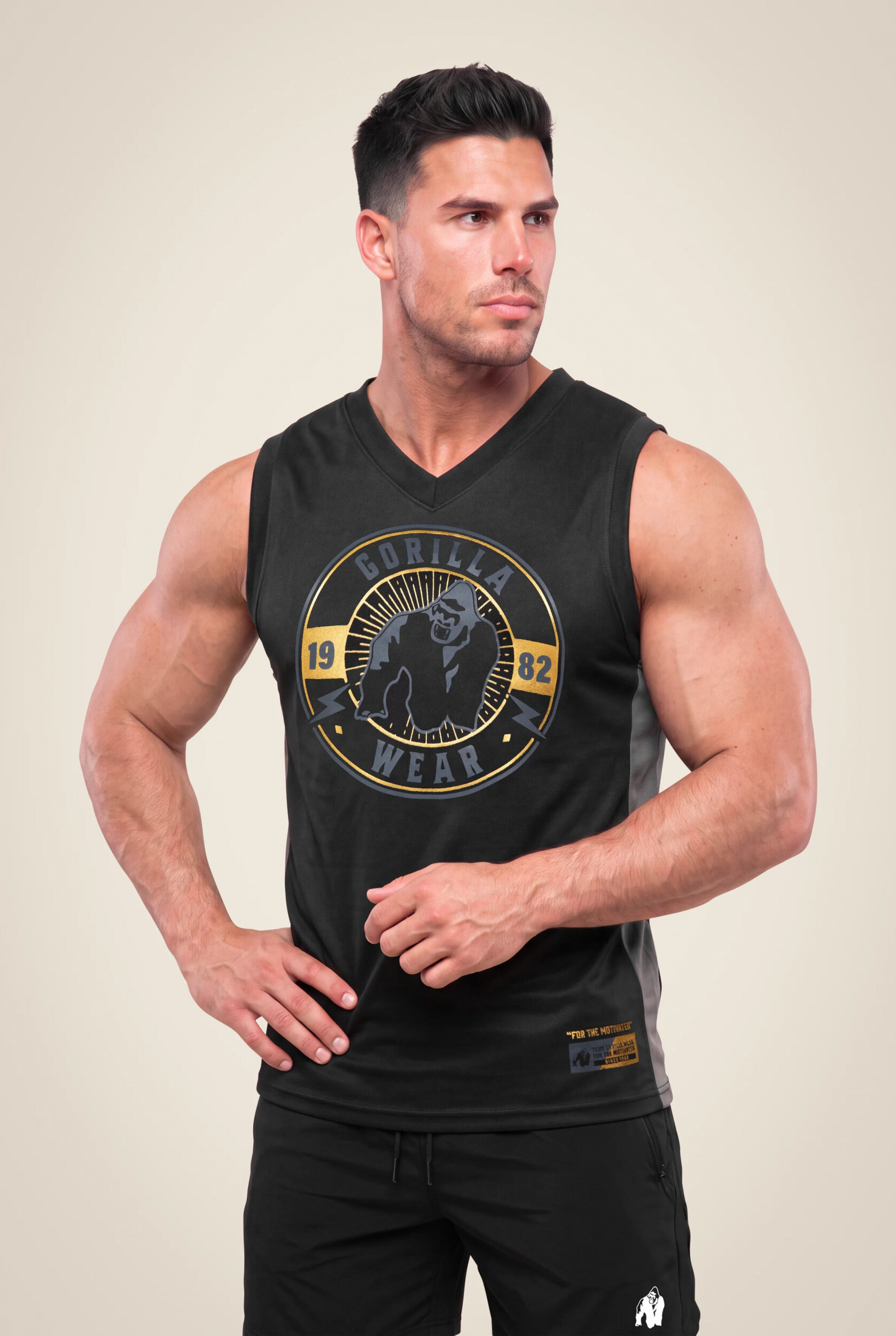 Orlando Jersey Débardeur Gorilla Wear - Noir - vue 1