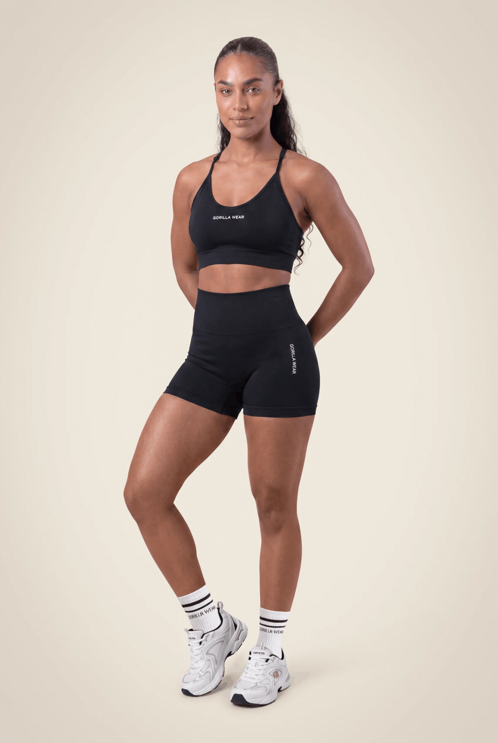 Quincy Seamless Short Gorilla Wear - Noir, vue 3