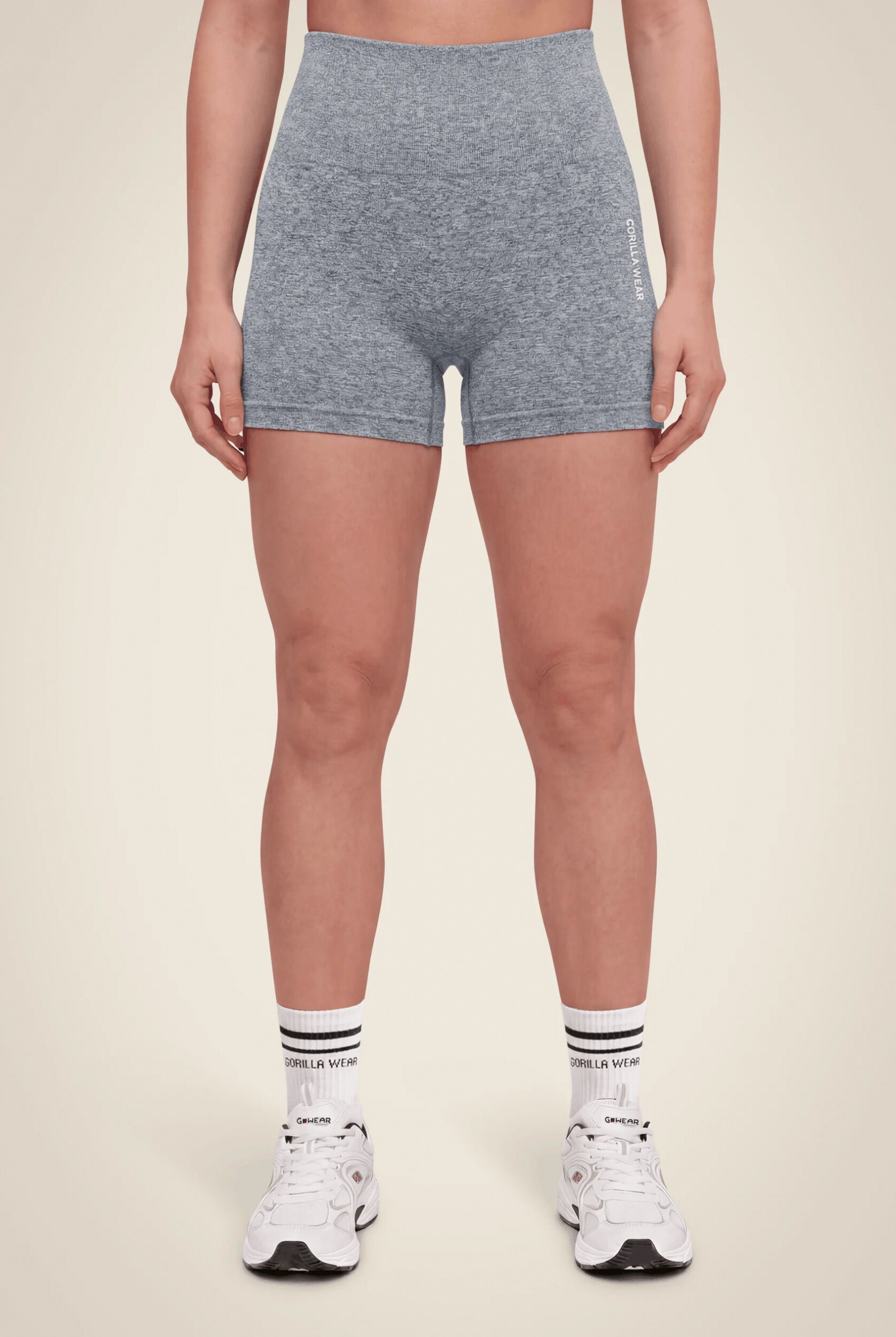 Quincy Seamless Short Gorilla Wear - Gris chiné, vue 2