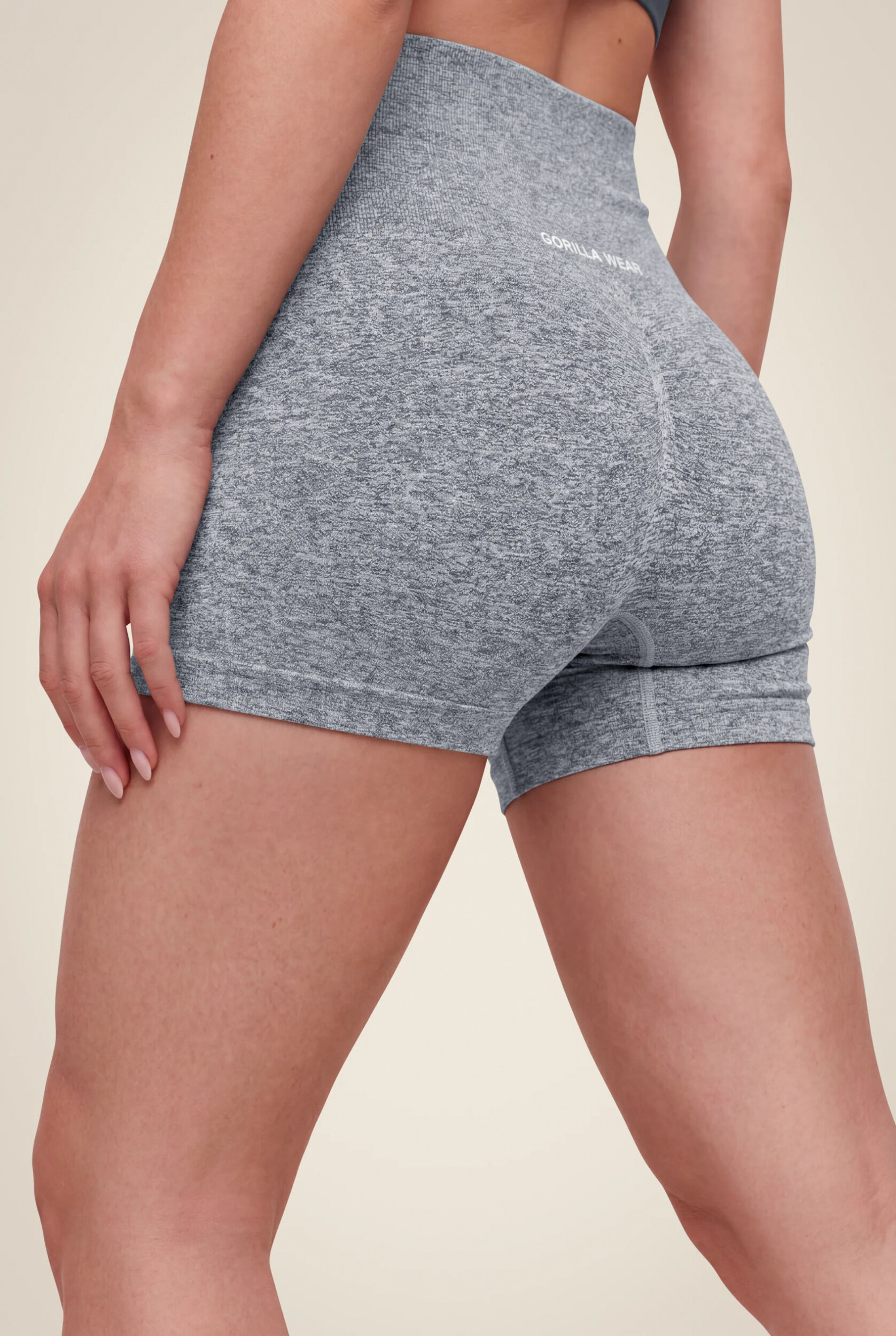 Quincy Seamless Short Gorilla Wear - Gris chiné, vue 4