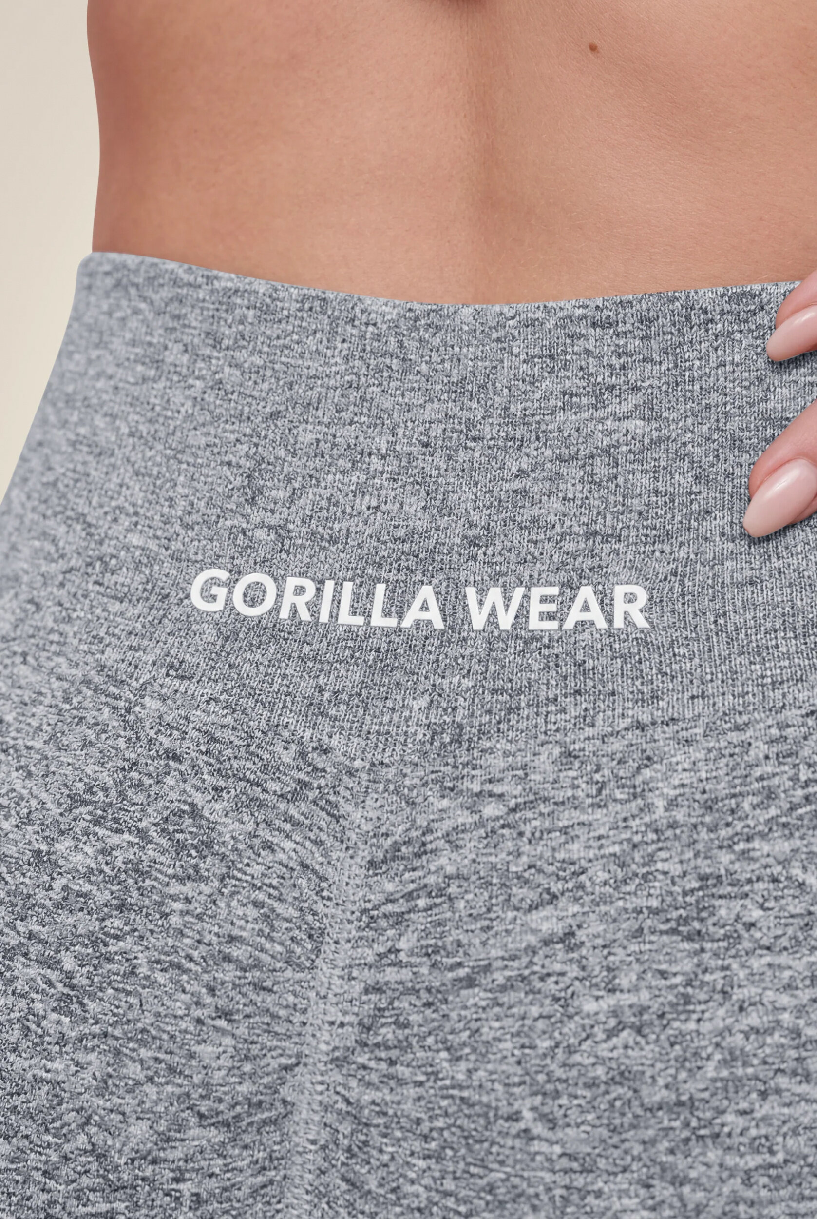 Quincy Seamless Short Gorilla Wear - Gris chiné, vue 5