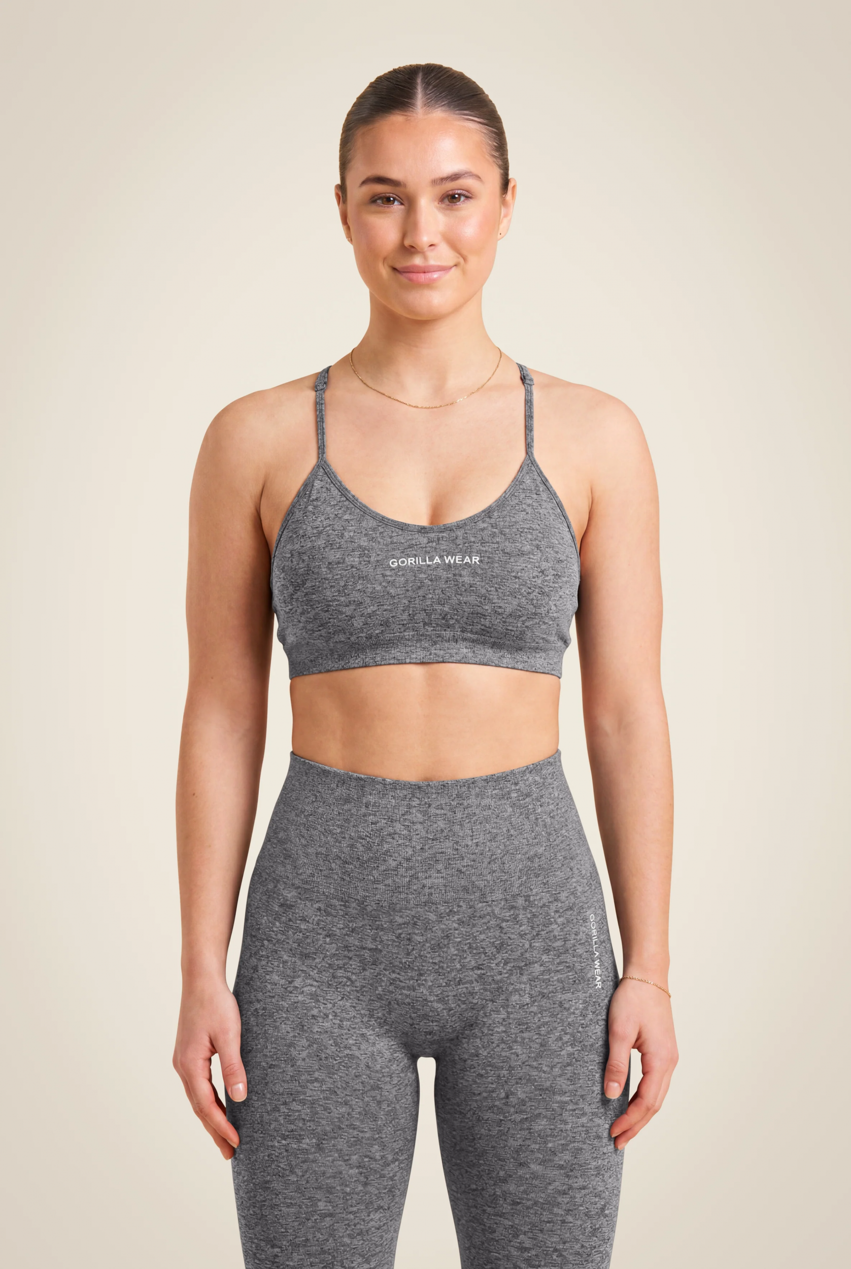Quincy Seamless Brassière Gorilla Wear - Gris chiné, vue 1