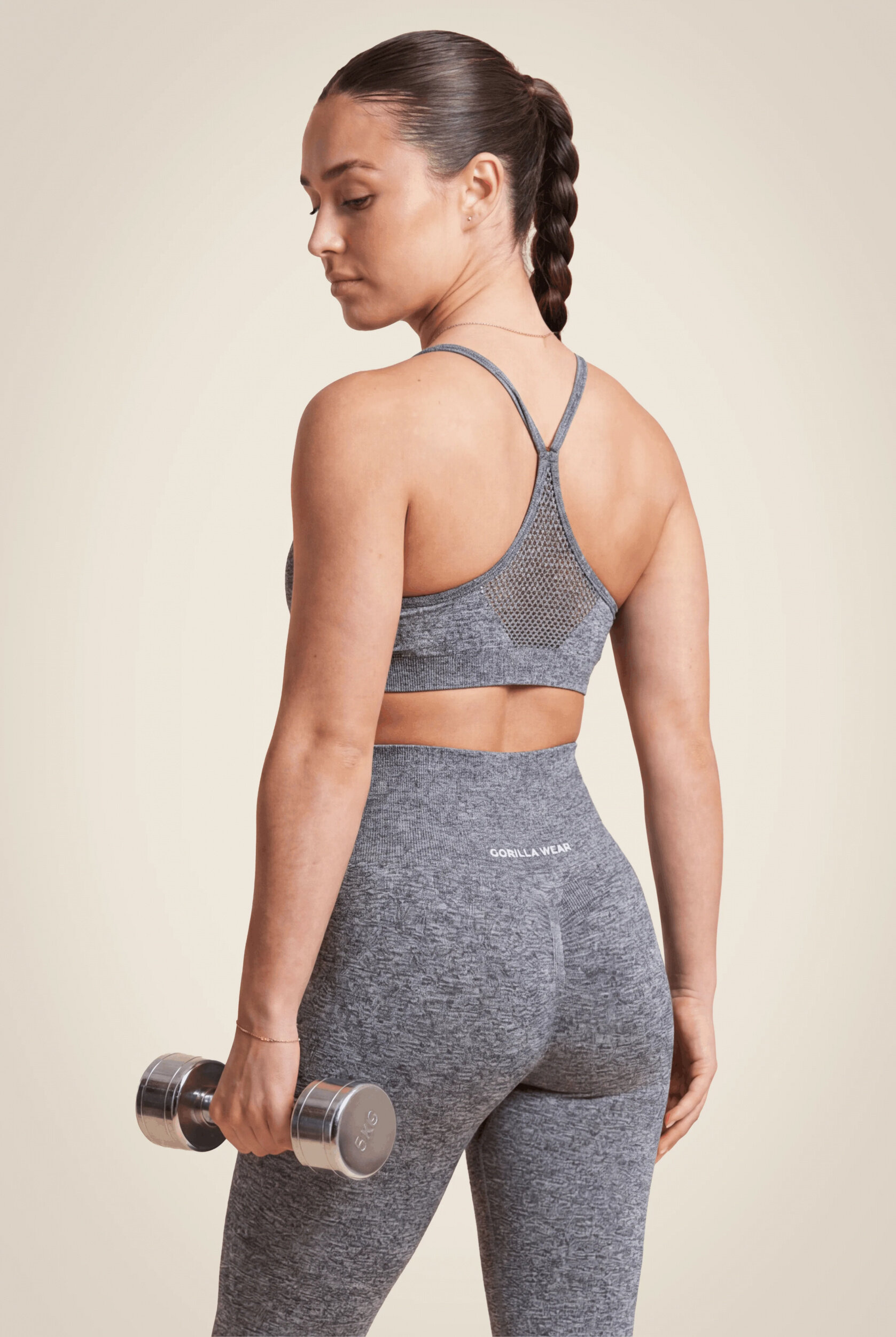 Quincy Seamless Brassière Gorilla Wear - Gris chiné, vue 2