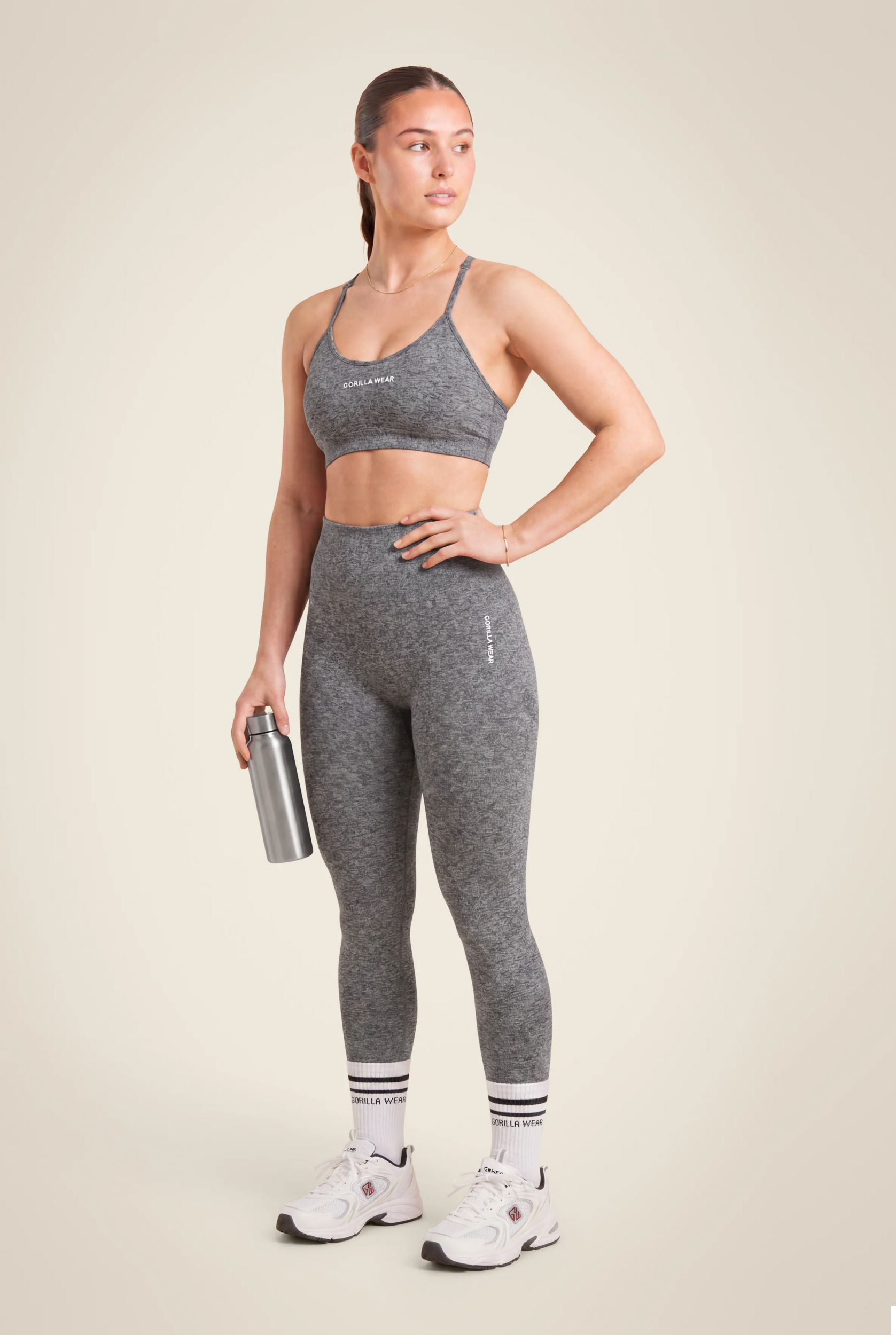 Quincy Seamless Brassière Gorilla Wear - Gris chiné, vue 3