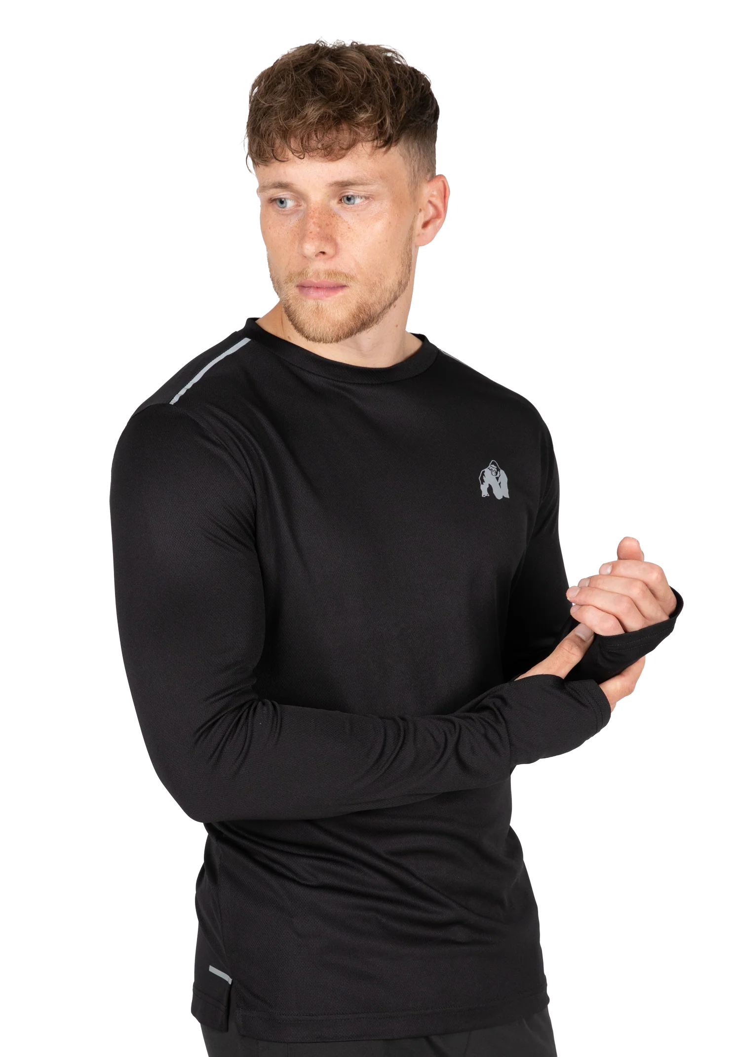 Washington T-shirt manches longues Gorilla Wear - Noir - vue 1