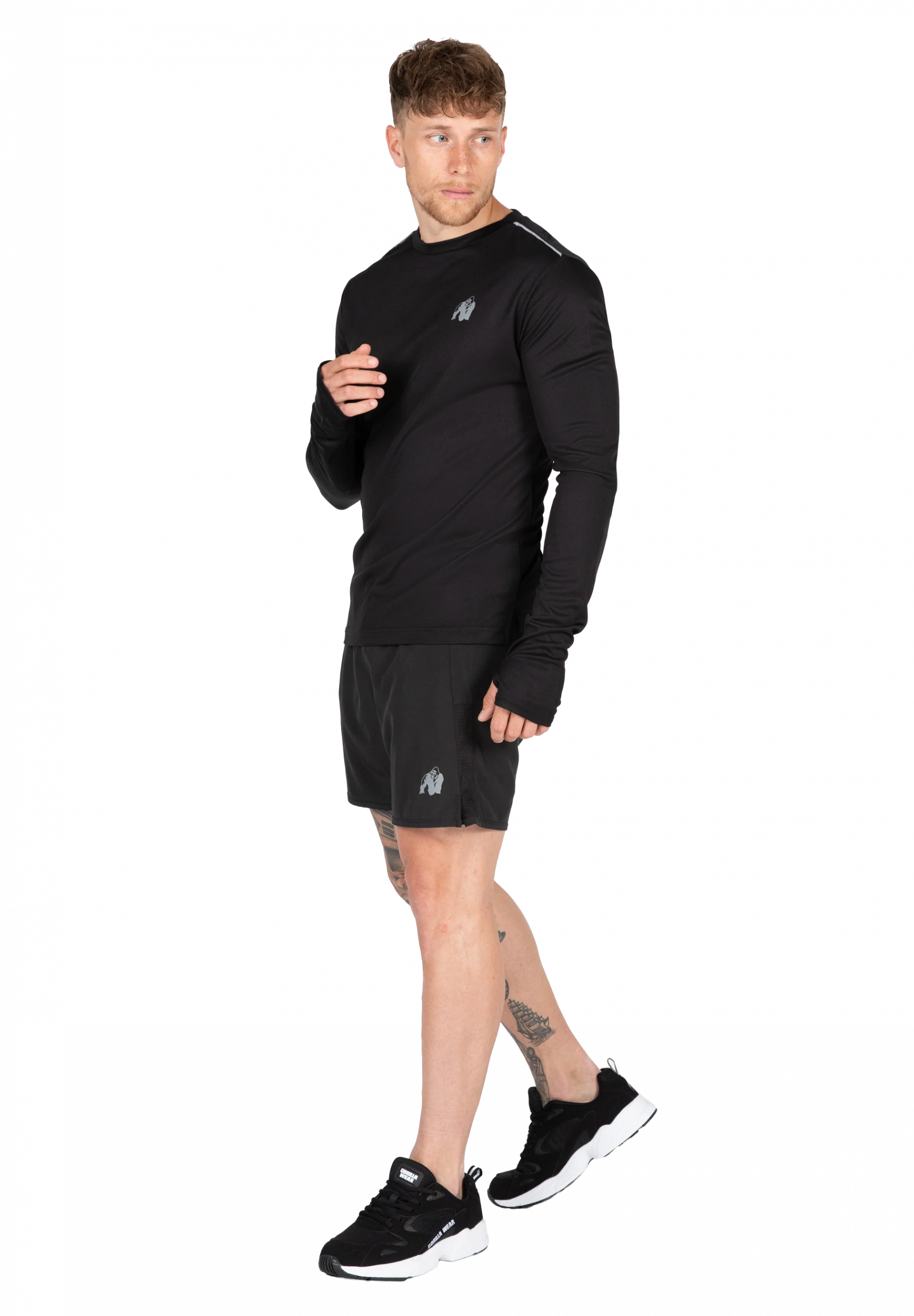 Washington T-shirt manches longues Gorilla Wear - Noir - vue 3