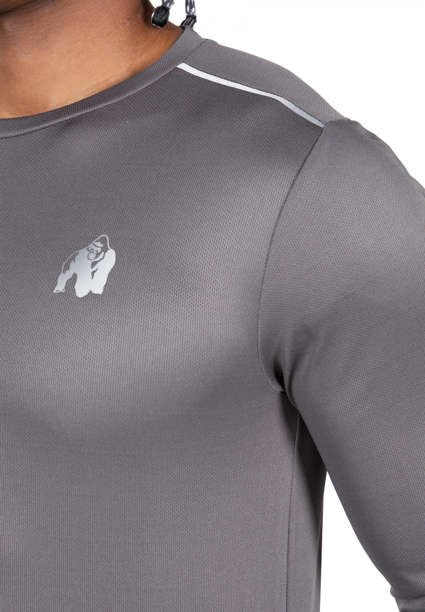 Washington T-shirt manches longues Gorilla Wear - Gris - vue 4