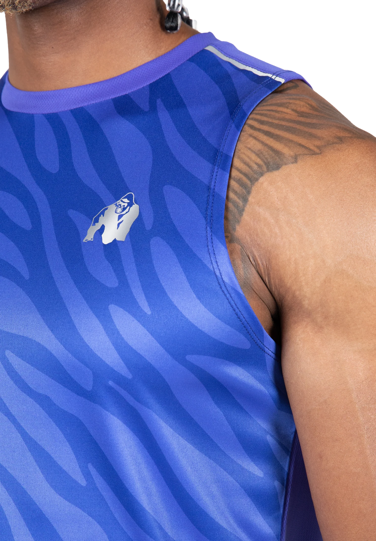 Washington Débardeur Gorilla Wear - Bleu - vue 4