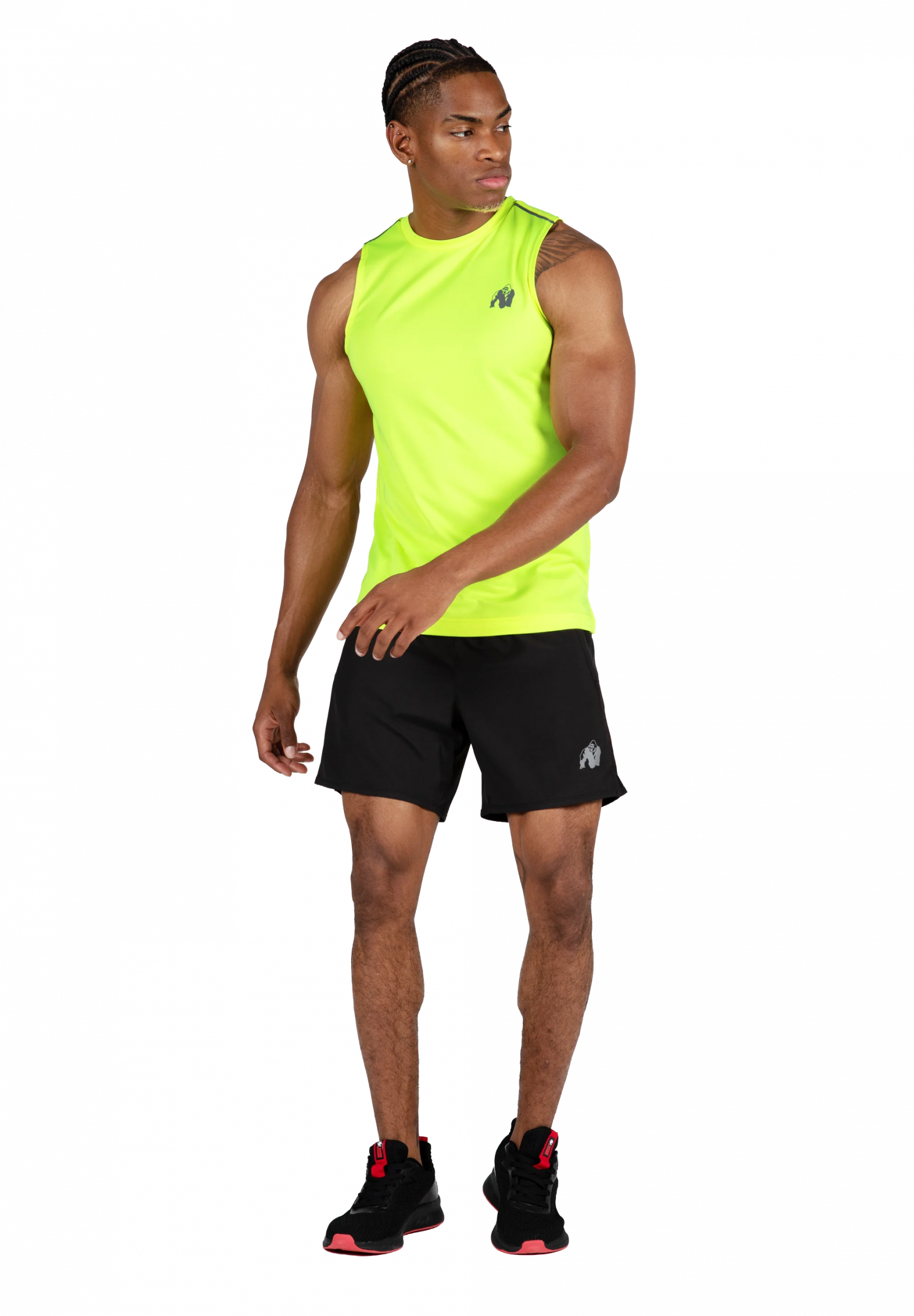 Washington Débardeur Gorilla Wear - Jaune fluo - vue 3