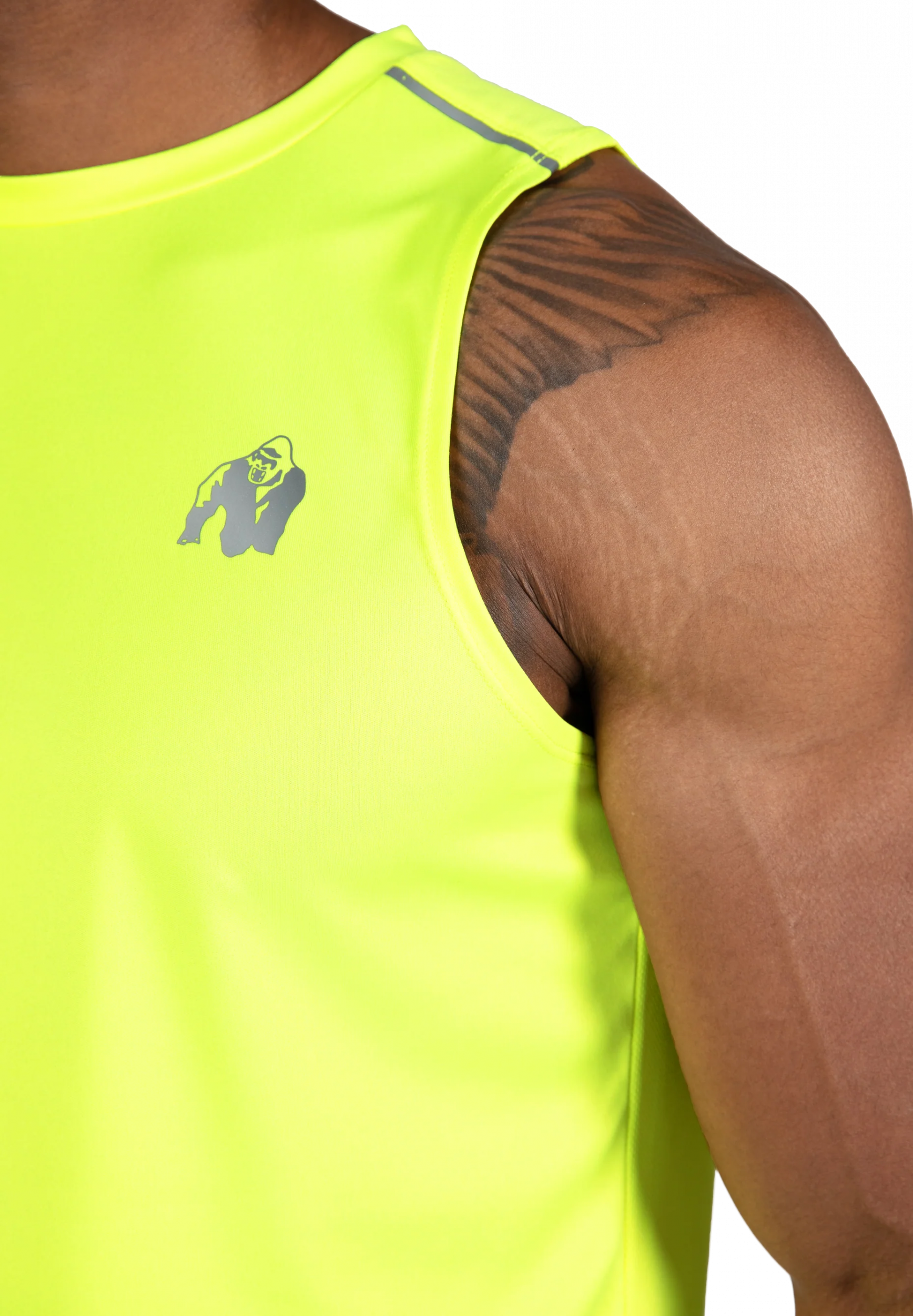 Washington Débardeur Gorilla Wear - Jaune fluo - vue 4