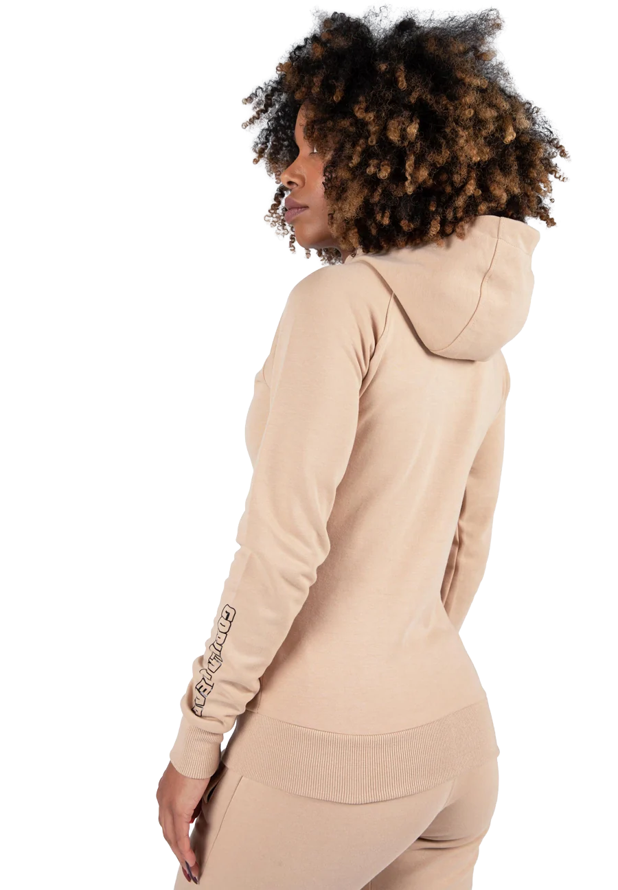 Marion Zipped Sweat à capuche Gorilla Wear - Beige vue 2