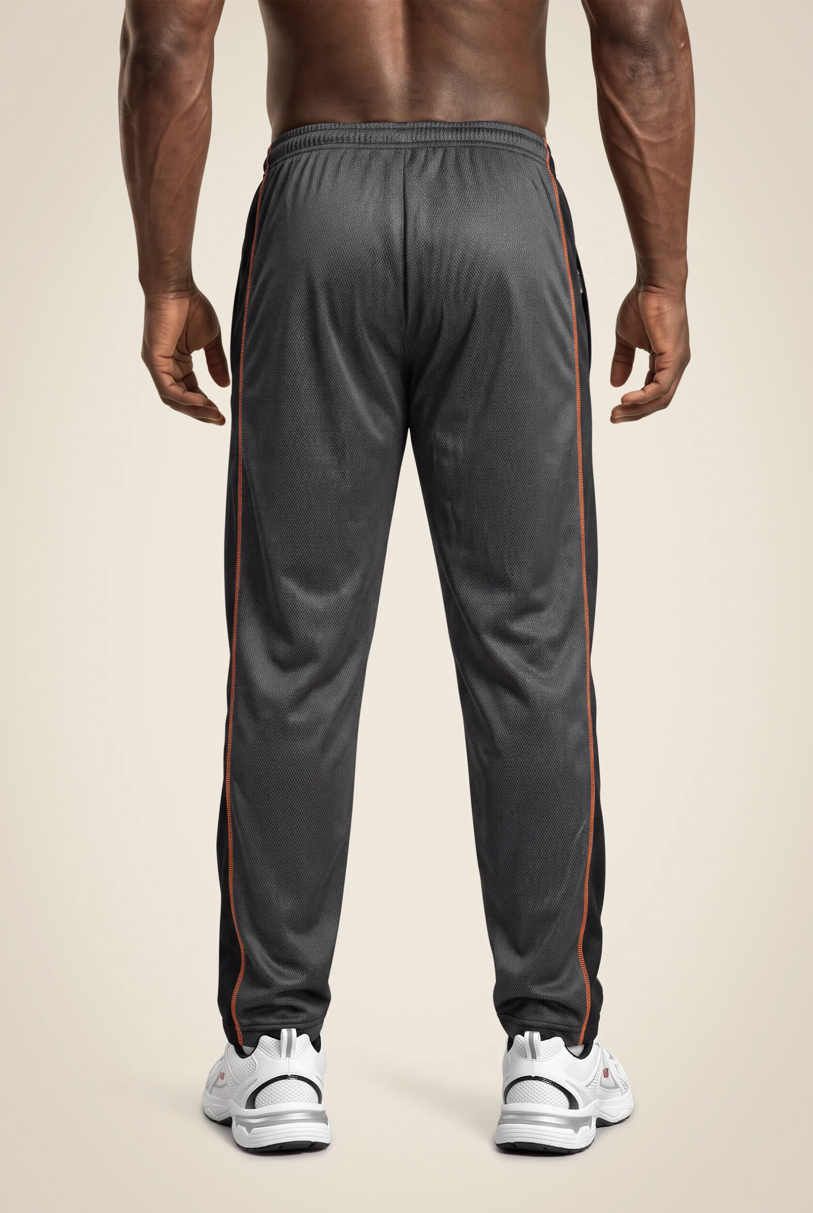 Wallace Mesh Pantalon Gorilla Wear - Gris/Orange, vue 2