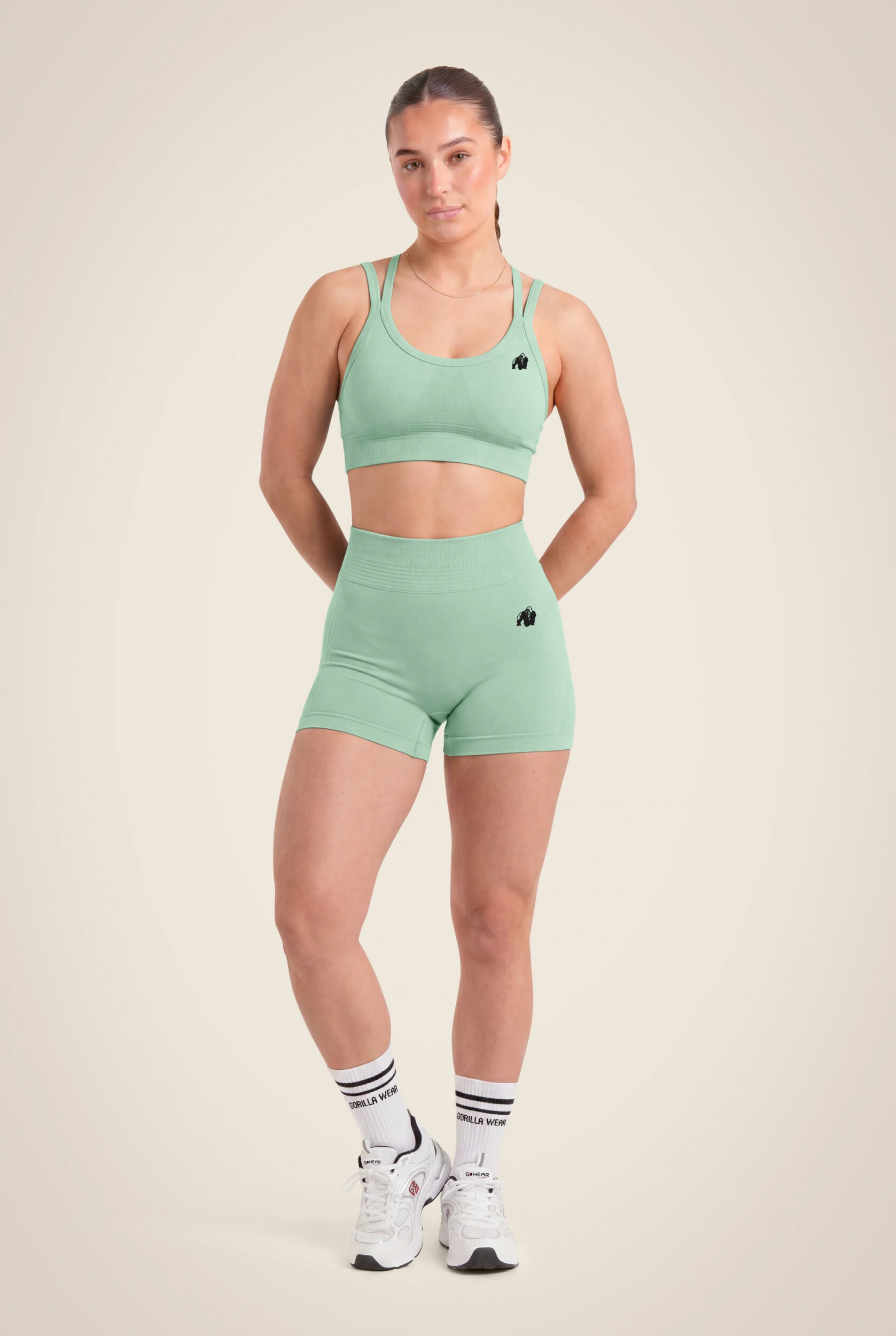Whitney Seamless Short Gorilla Wear femme - Vert, vue 3