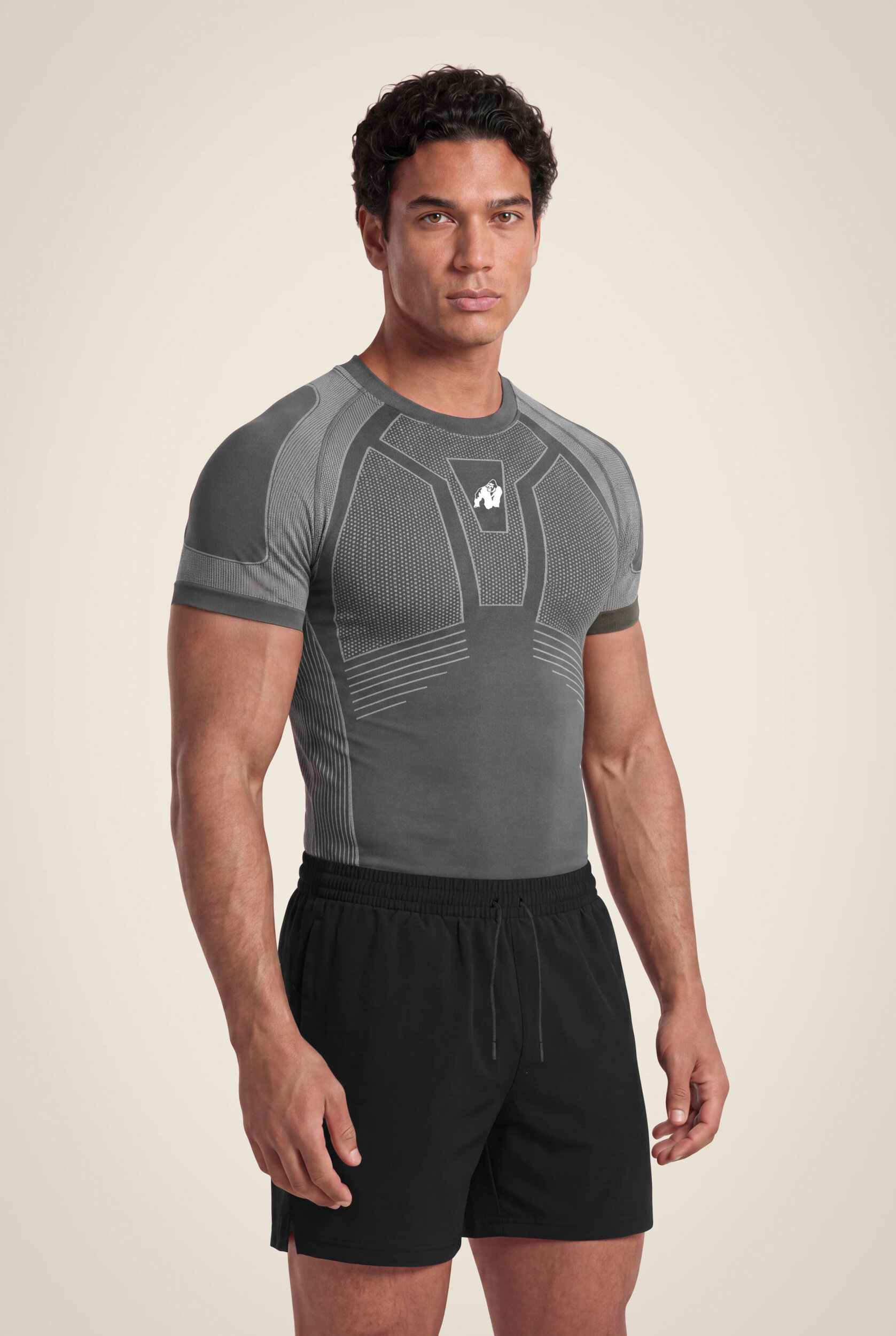Arcata Seamless T-shirt Gorilla Wear homme - Gris foncé, vue 1