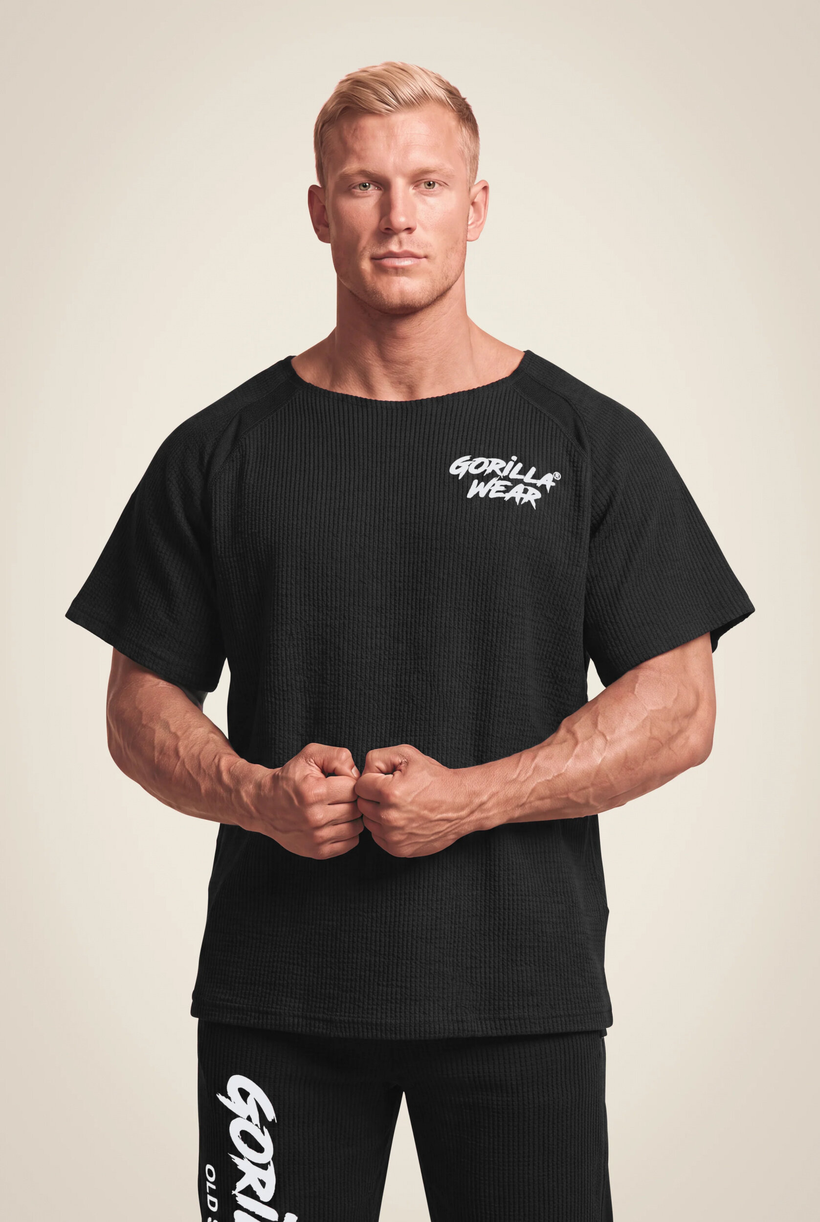 Augustine Old School Workout Top Gorilla Wear homme - Noir, vue 1