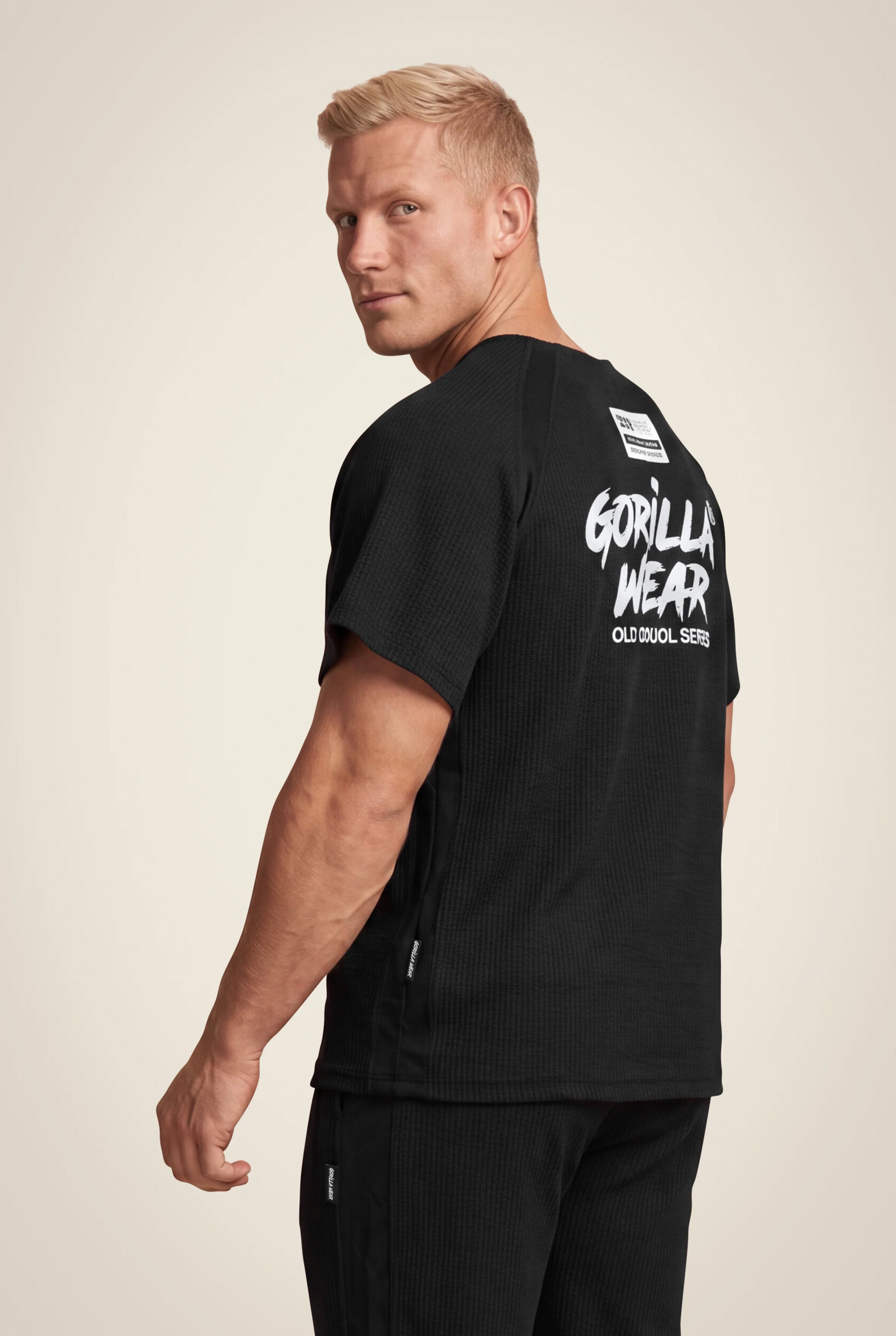 Augustine Old School Workout Top Gorilla Wear homme - Noir, vue 2