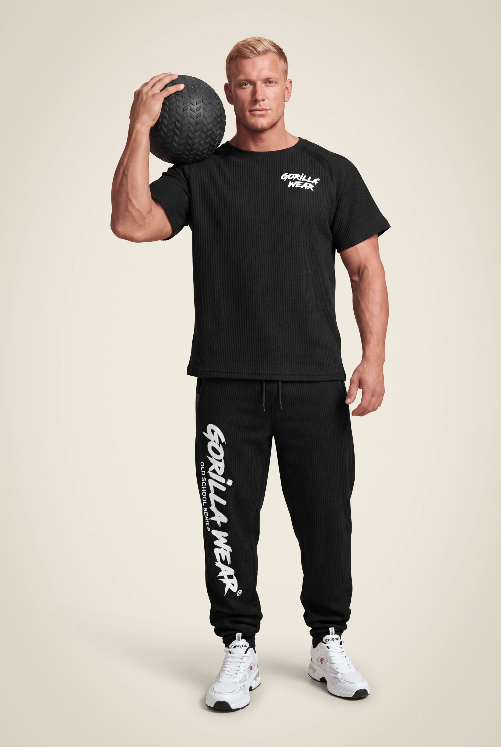 Augustine Old School Workout Top Gorilla Wear homme - Noir, vue 3