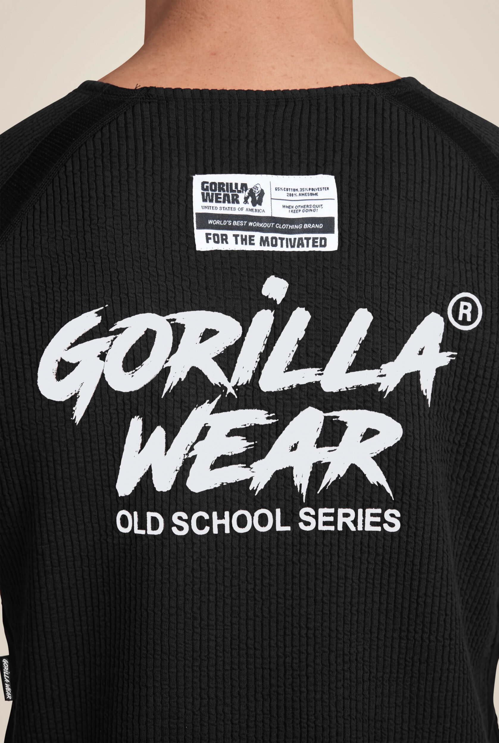 Augustine Old School Workout Top Gorilla Wear homme - Noir, vue 5