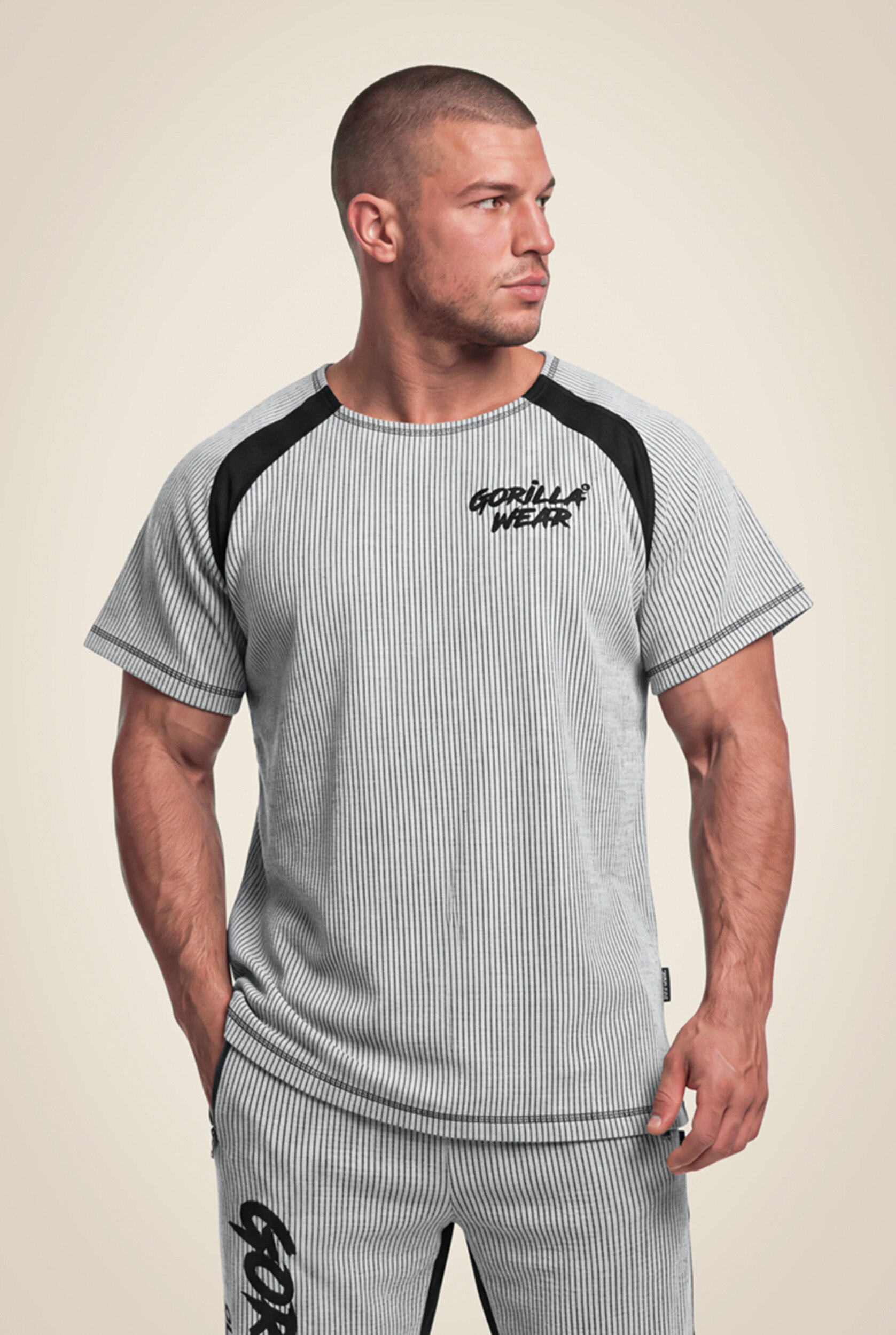 Augustine Old School Workout Top Gorilla Wear homme - Gris, vue 1