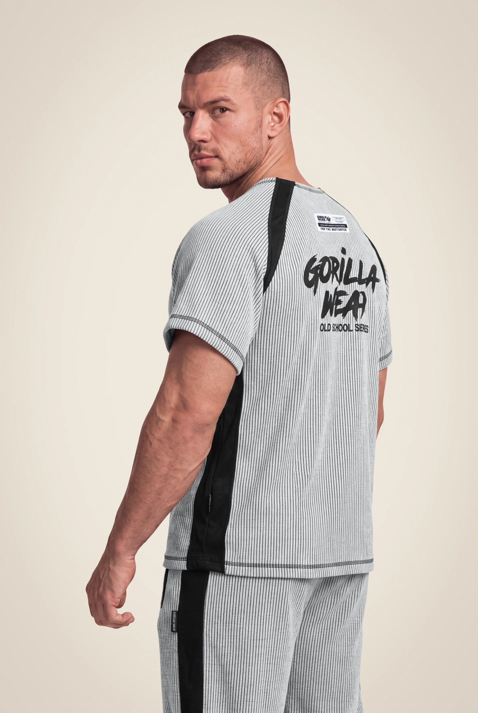 Augustine Old School Workout Top Gorilla Wear homme - Gris, vue 2