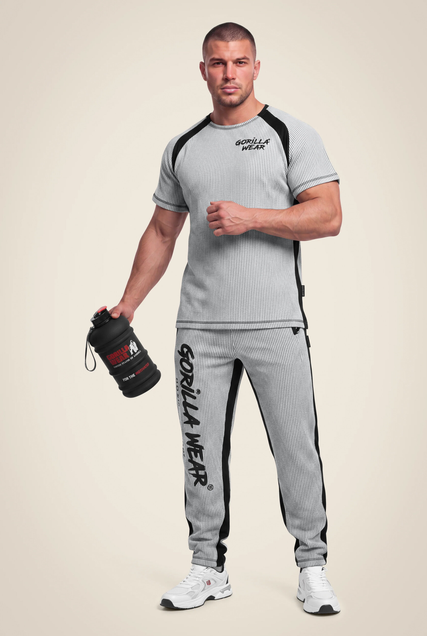 Augustine Old School Workout Top Gorilla Wear homme - Gris, vue 3